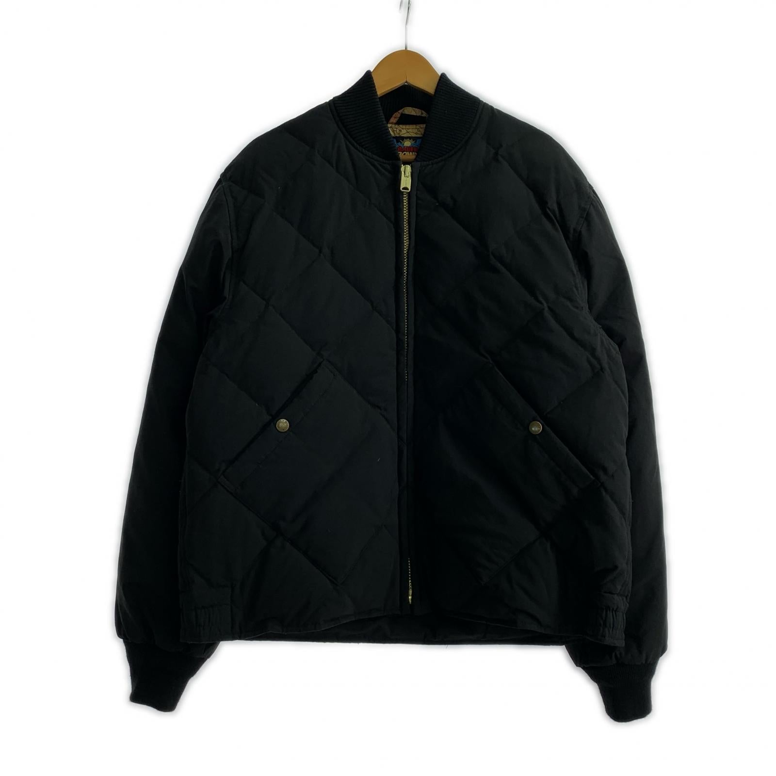 ダウンジャケット ×AVIREX SKYLINER(L)黒 L ブラック