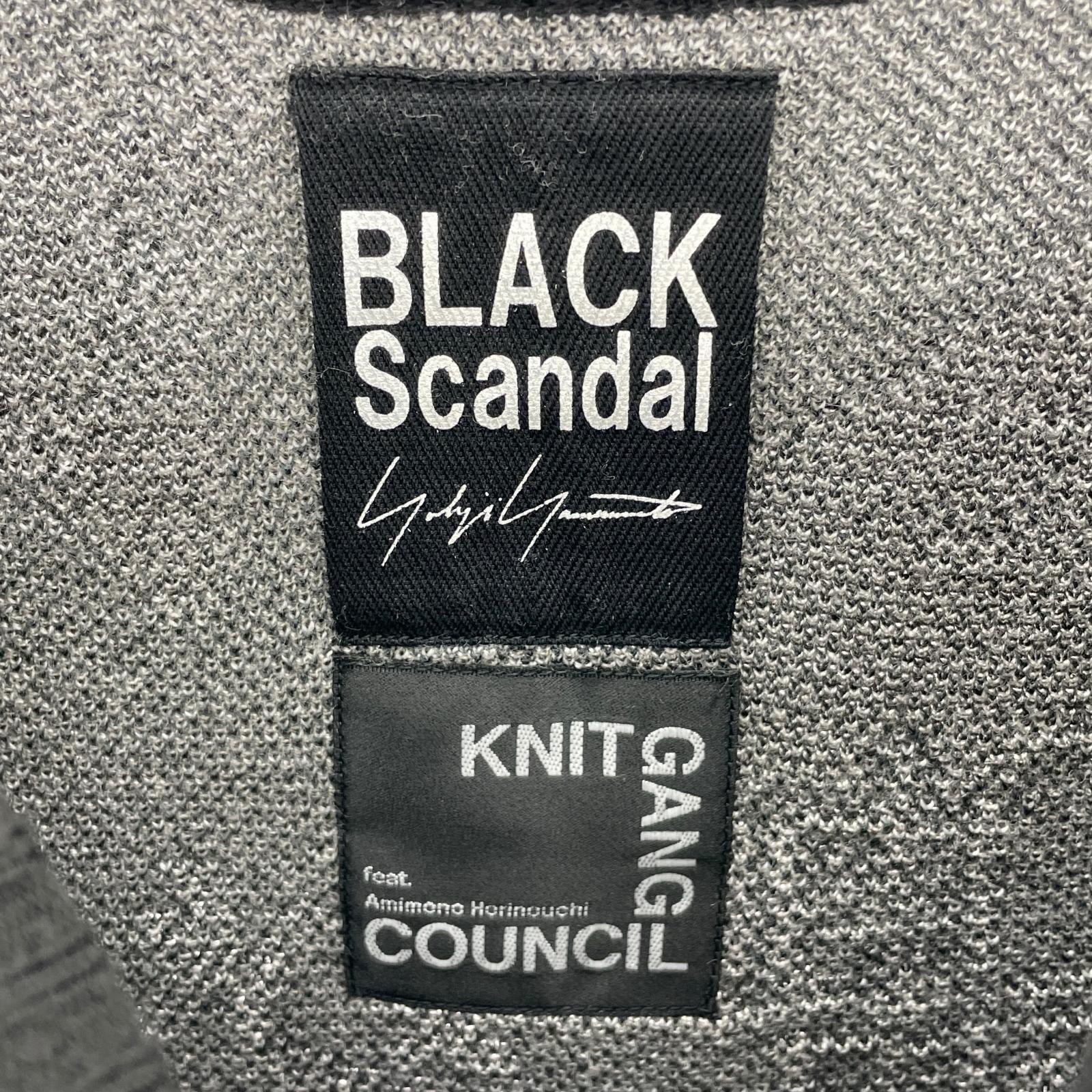 ニット black scandal 19AW 内田すずめインターシャメッセージニット 3 3 ブラック