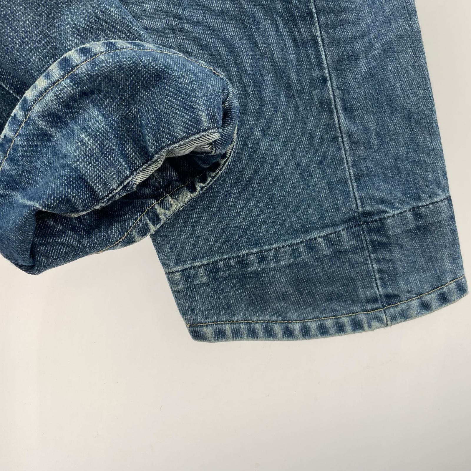 デニムパンツ メキシコ製 立体裁断 ブルー ブルー