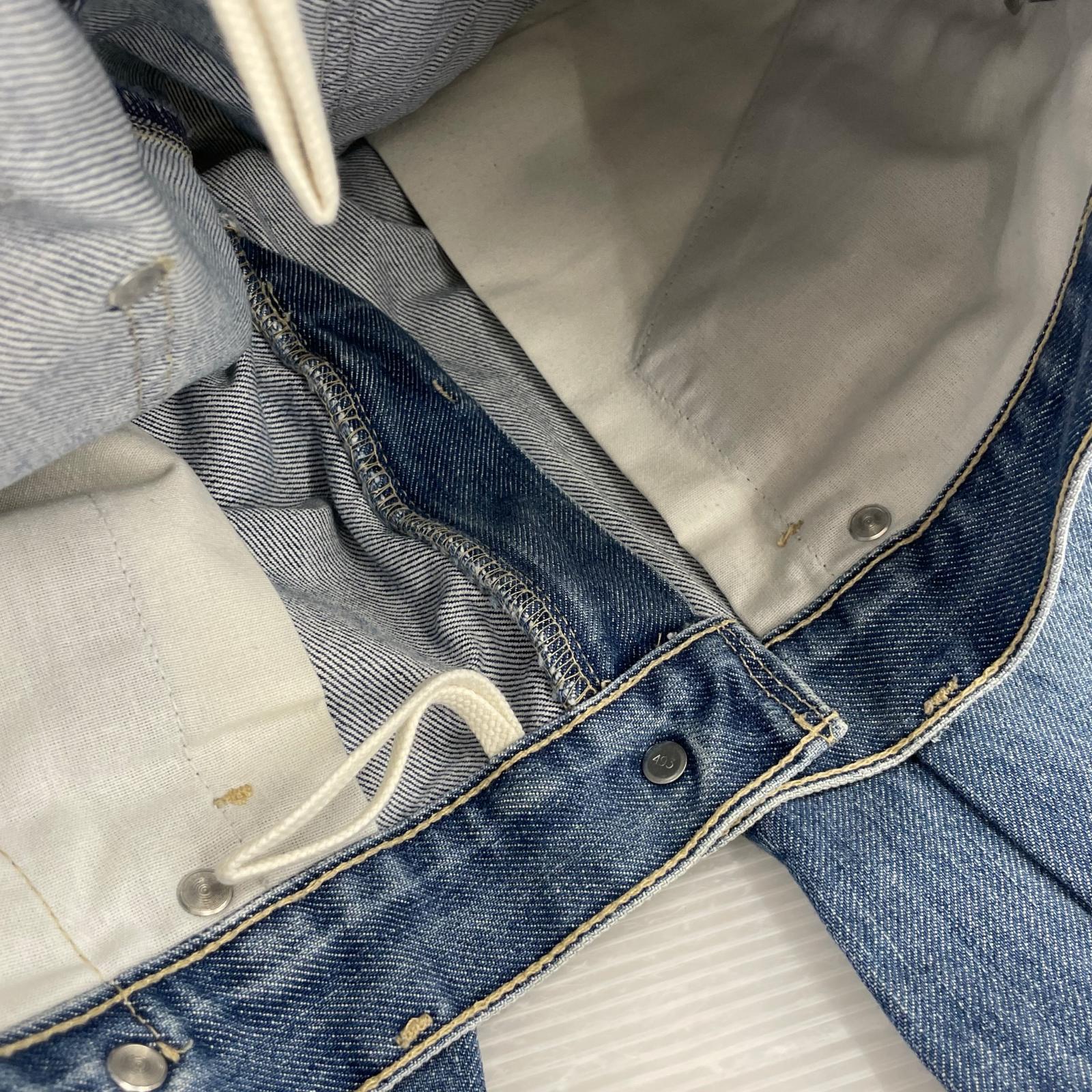 デニムパンツ メキシコ製 立体裁断 ブルー ブルー