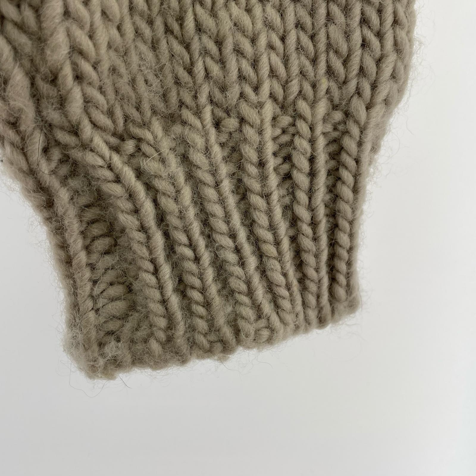 ニット VUJA DE low gauge knit ivory 1
