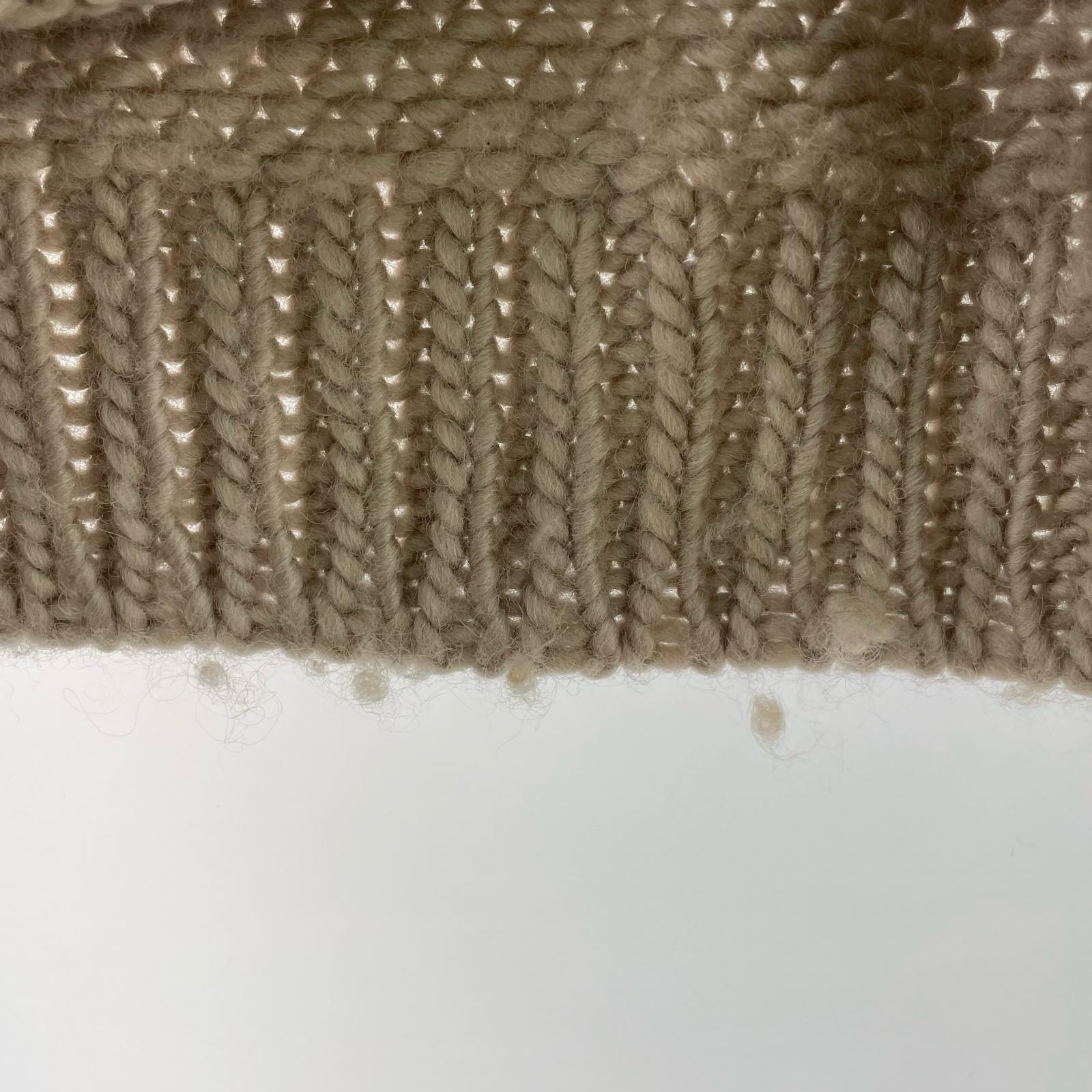 ニット VUJA DE low gauge knit ivory 1