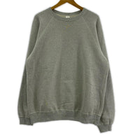 スウェット Crew Neck Sweatshirt ラグランスウェット グレー L グレー
