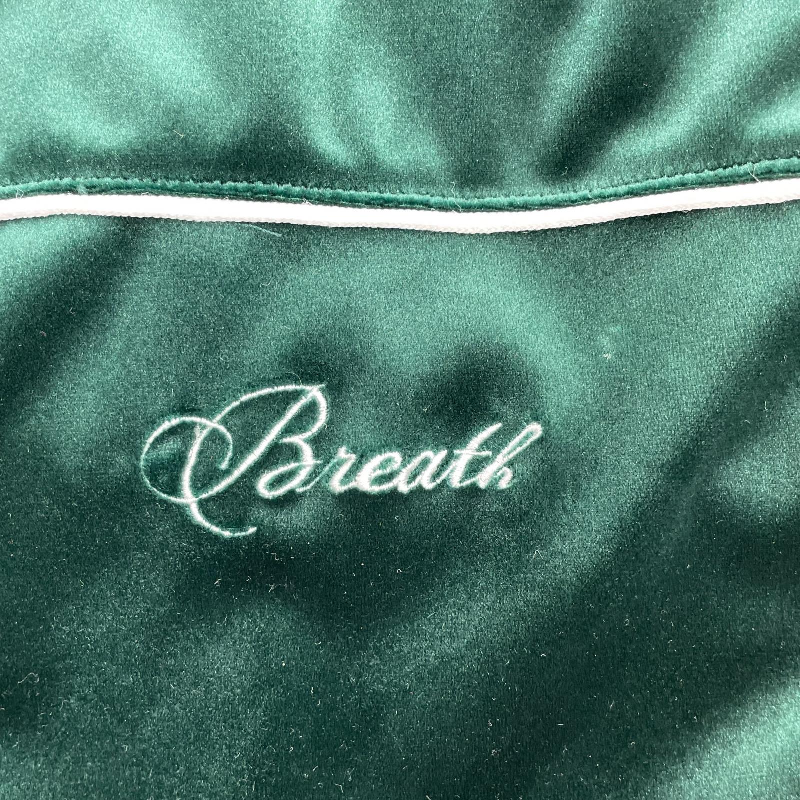 ジャケット BREATH SCRIPT LOGO PIPING VELOUR JACKET M グリーン
