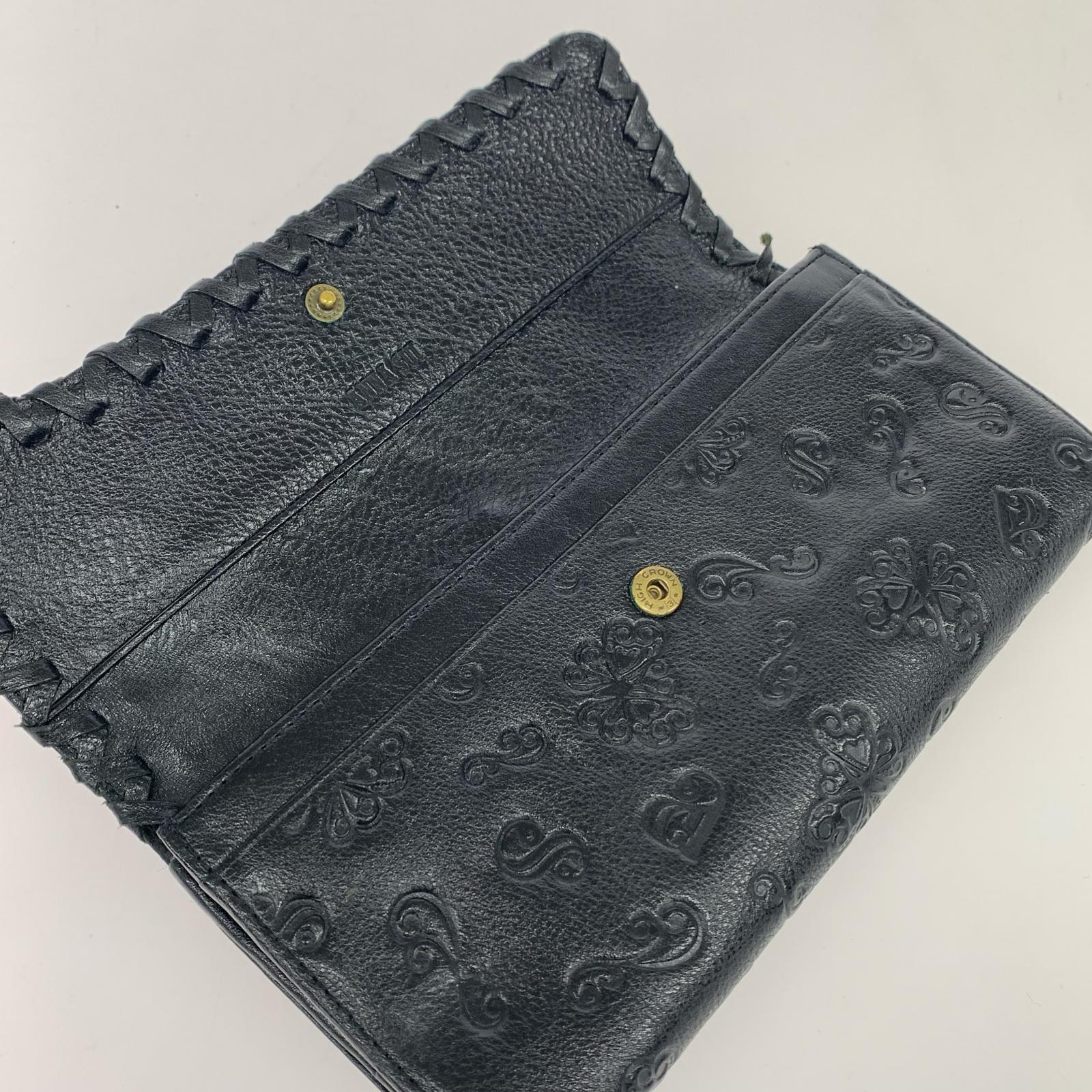 長財布 ダリアキスロックバタフライ BLK ブラック