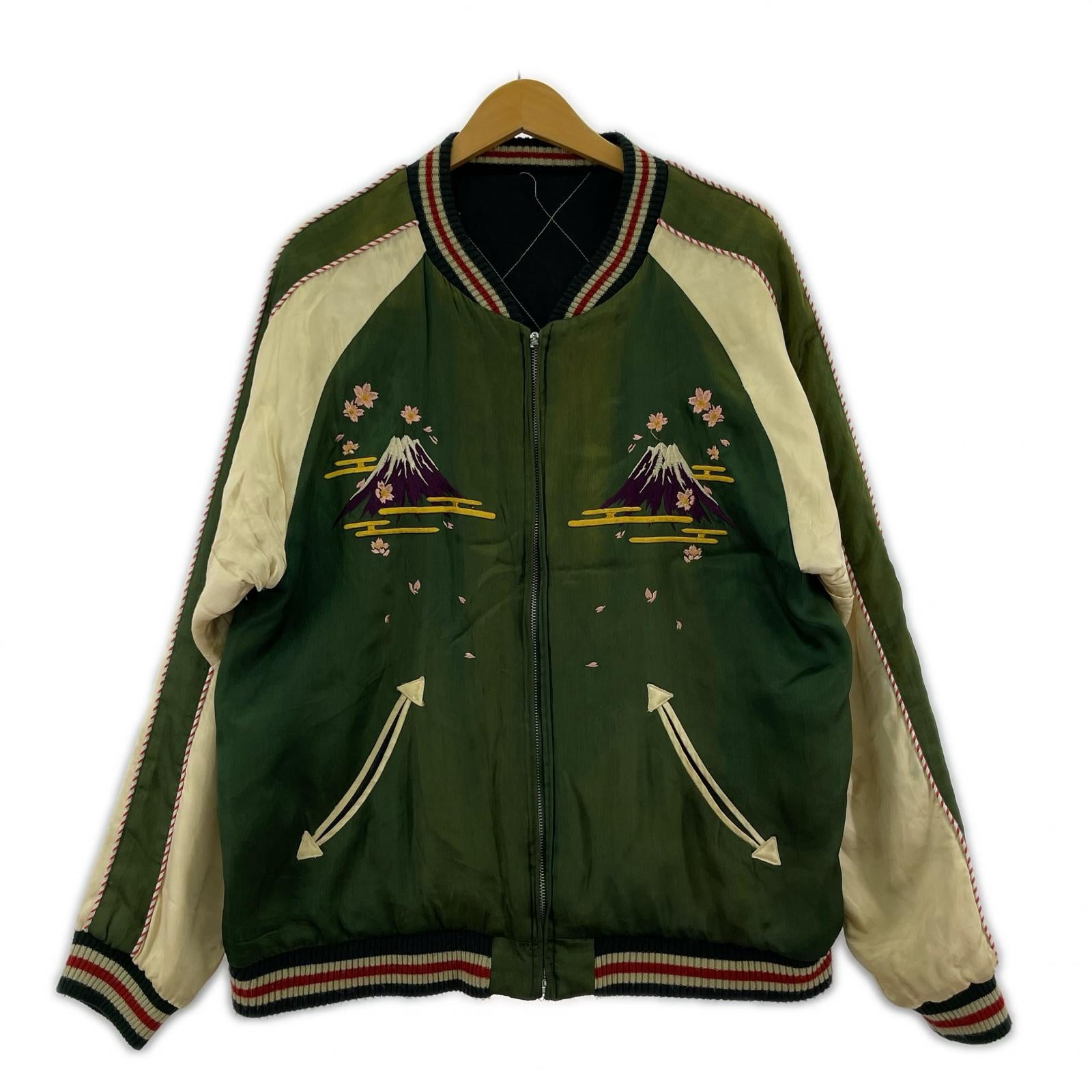 ジャケット 富士山×舞子 スカジャン GRN (L) L