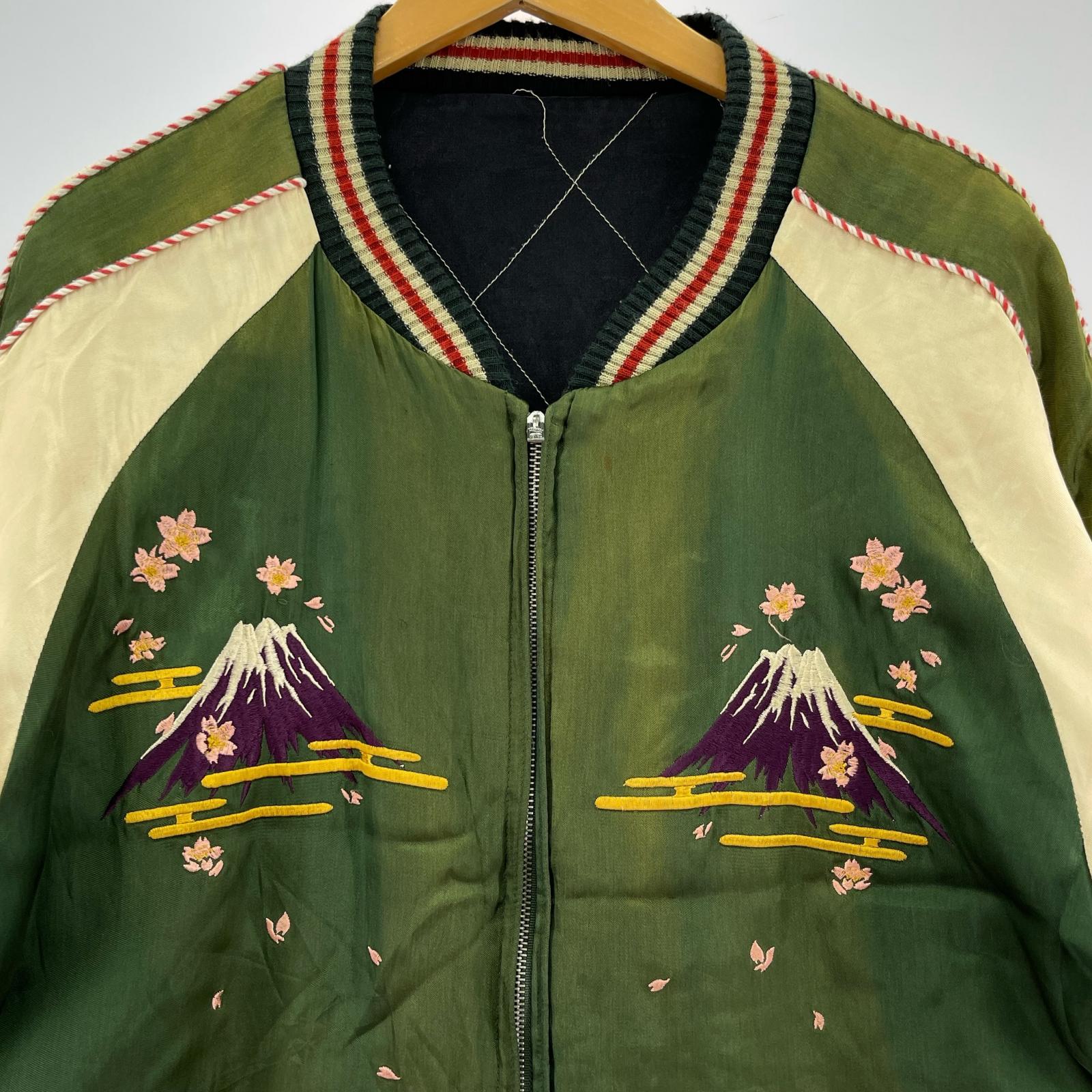 ジャケット 富士山×舞子 スカジャン GRN (L) L