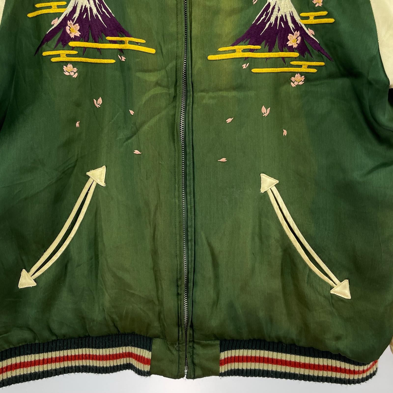ジャケット 富士山×舞子 スカジャン GRN (L) L