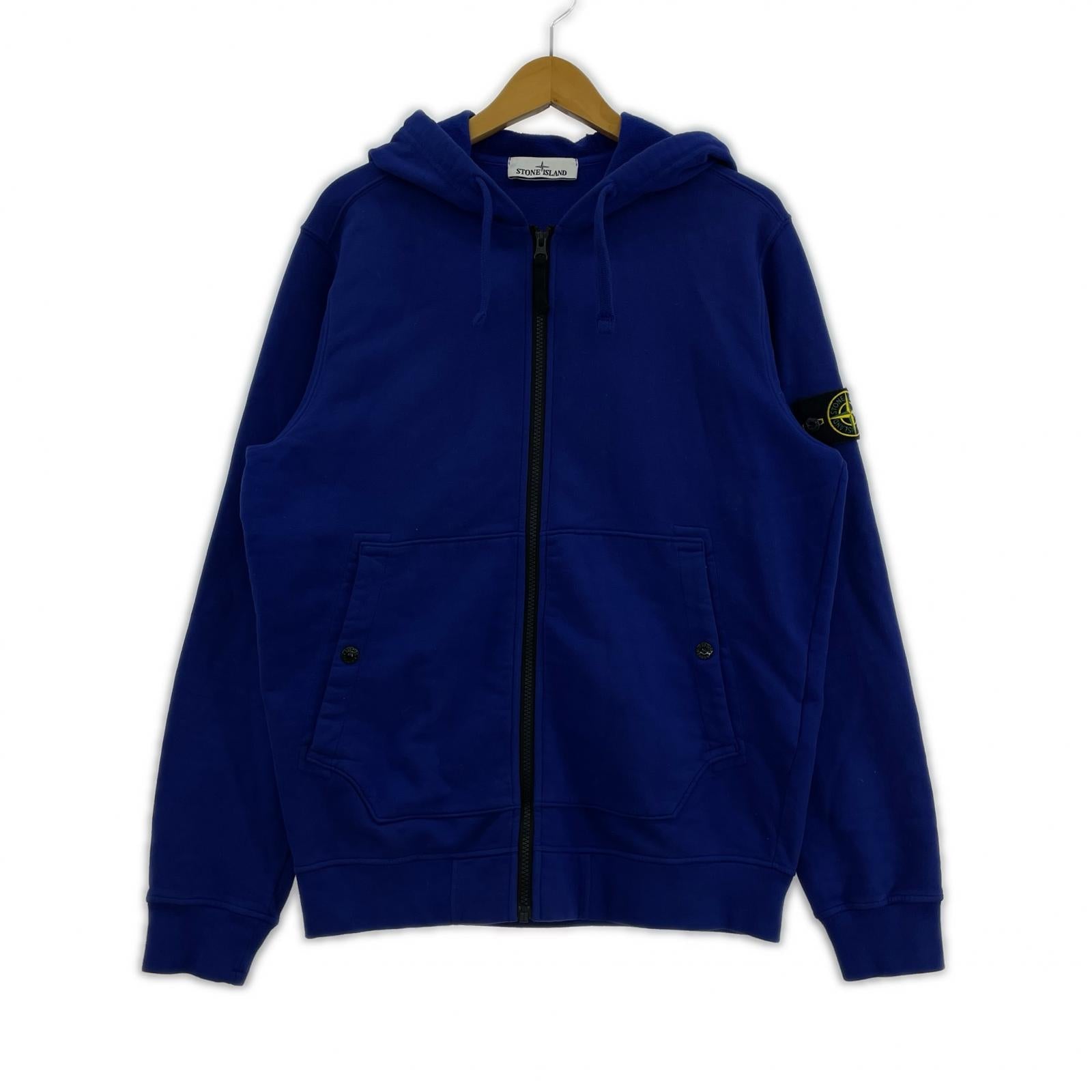 パーカー ZIP HOOD FELPA(L) L ブルー