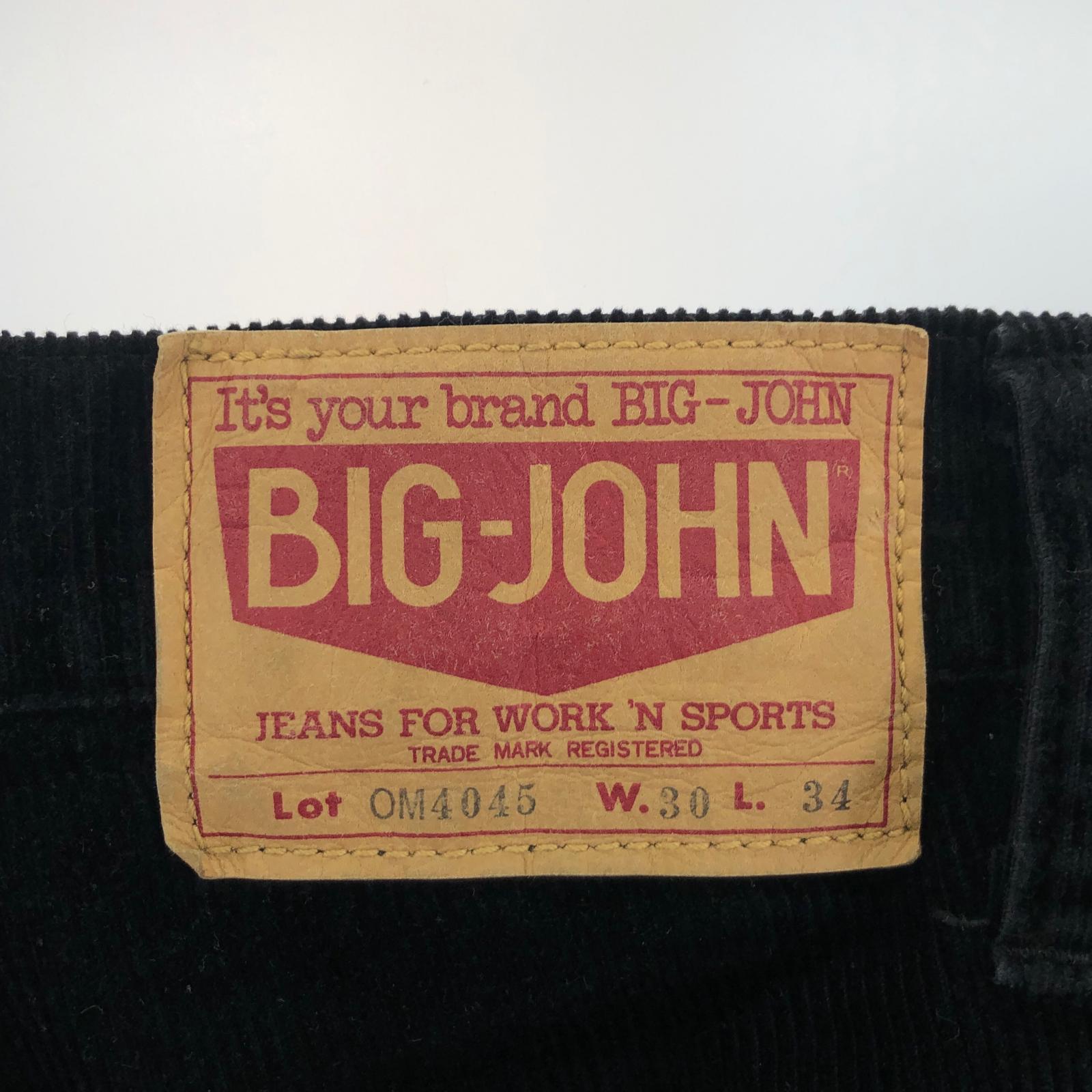 パンツ Big John コーデュロイ ベルボトム 黒 ブラック