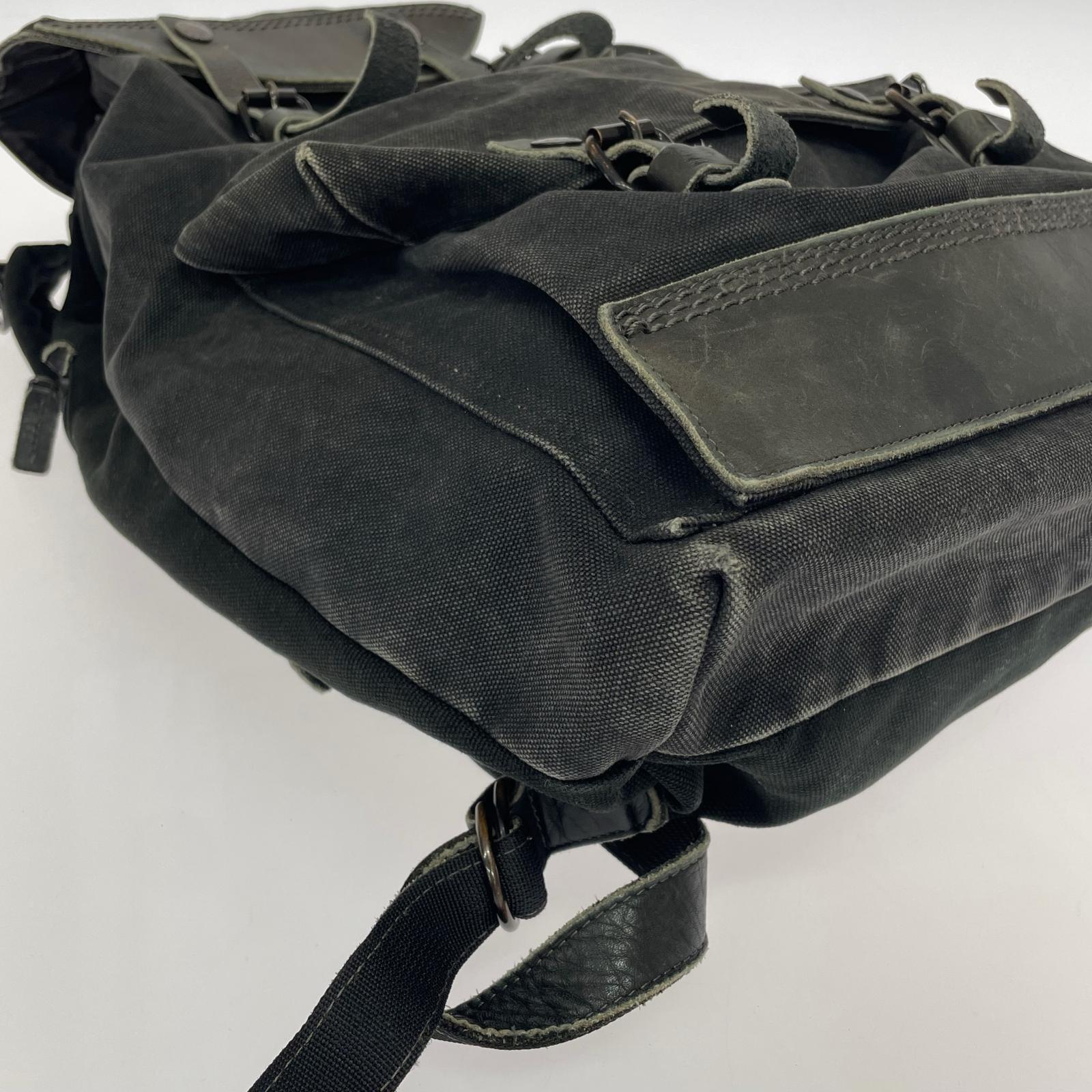 リュック・デイパック PORTER RIGBY コットンキャンバス×レザー バックパック ブラック ブラック
