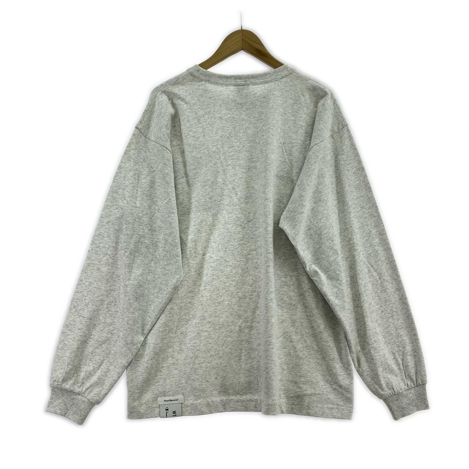 長袖Tシャツ ×CHAMPION 25AWACADEMY LS COTTON (L) L グレー