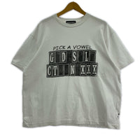 半袖Tシャツ pick up vowel 白 L ホワイト