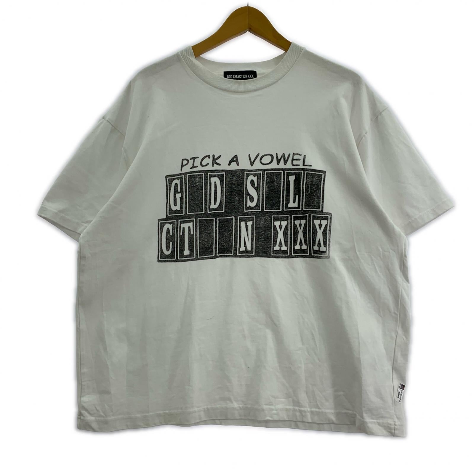 半袖Tシャツ pick up vowel 白 L ホワイト