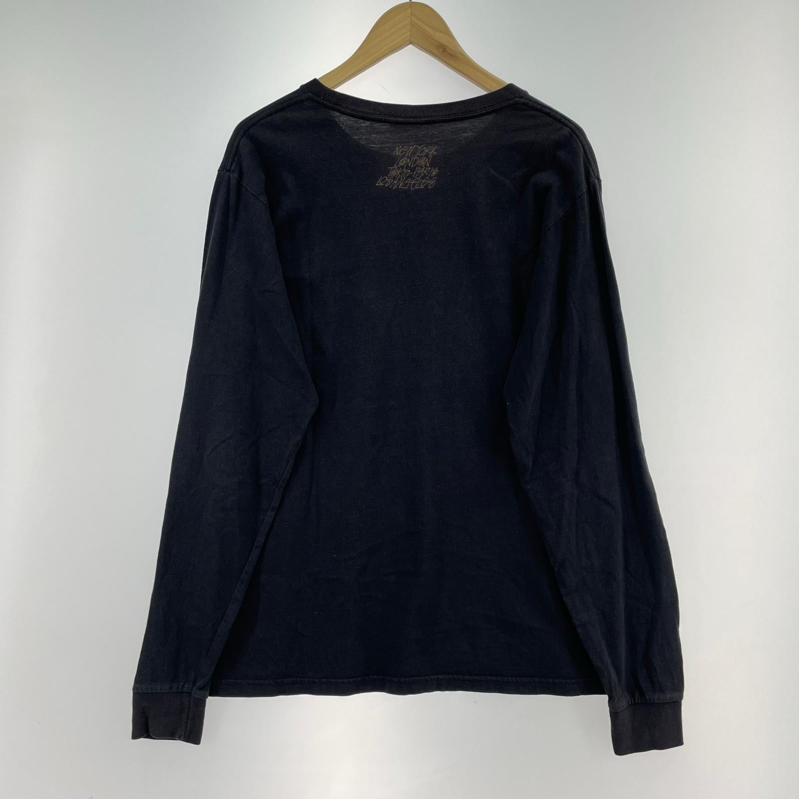 長袖Tシャツ STUSSY NEGUSA NAGAST グラフィック ブラック(S) S ブラック