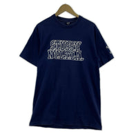 半袖Tシャツ 90s 紺タグ フロントプリント ネイビー(L) L ネイビー