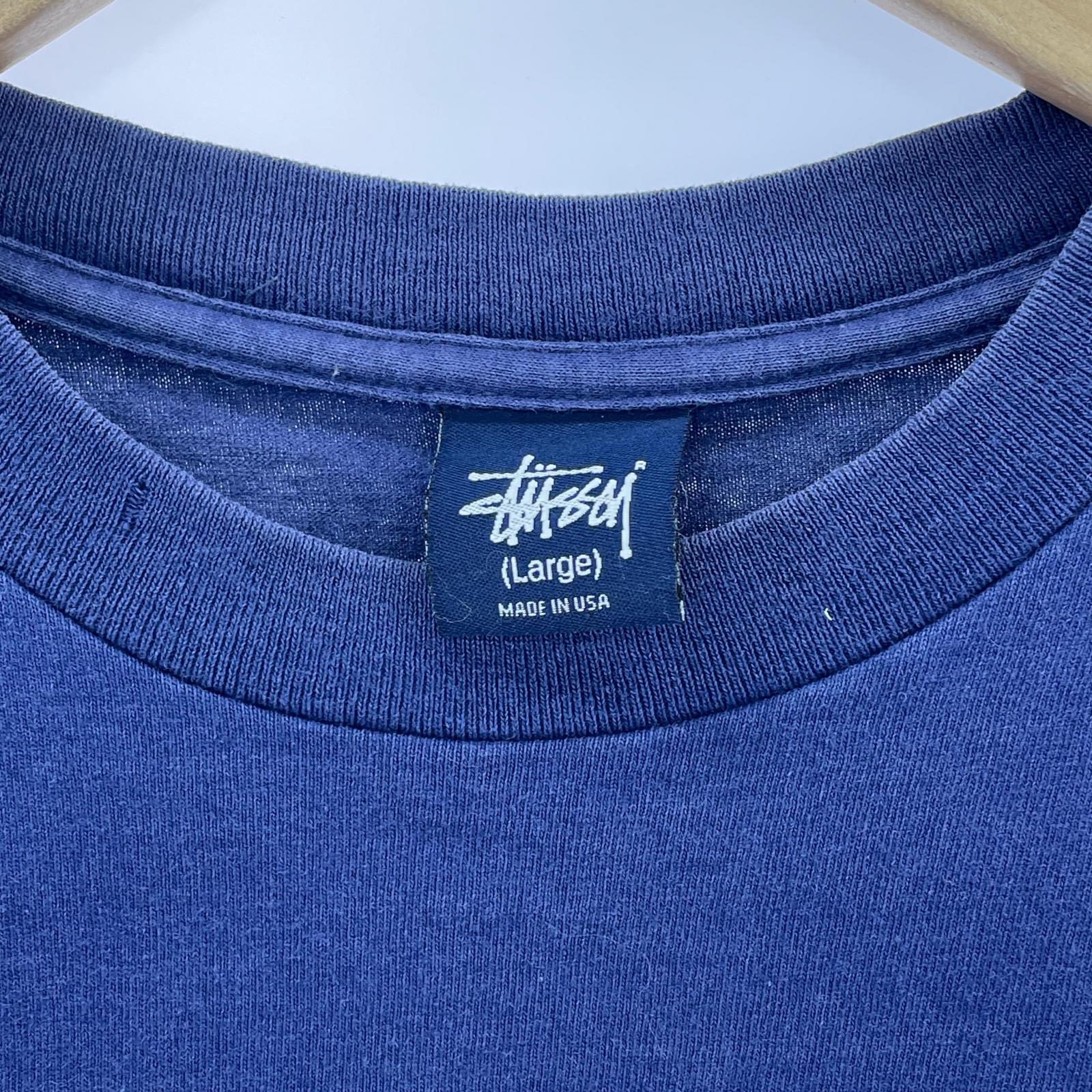 半袖Tシャツ 90s 紺タグ フロントプリント ネイビー(L) L ネイビー