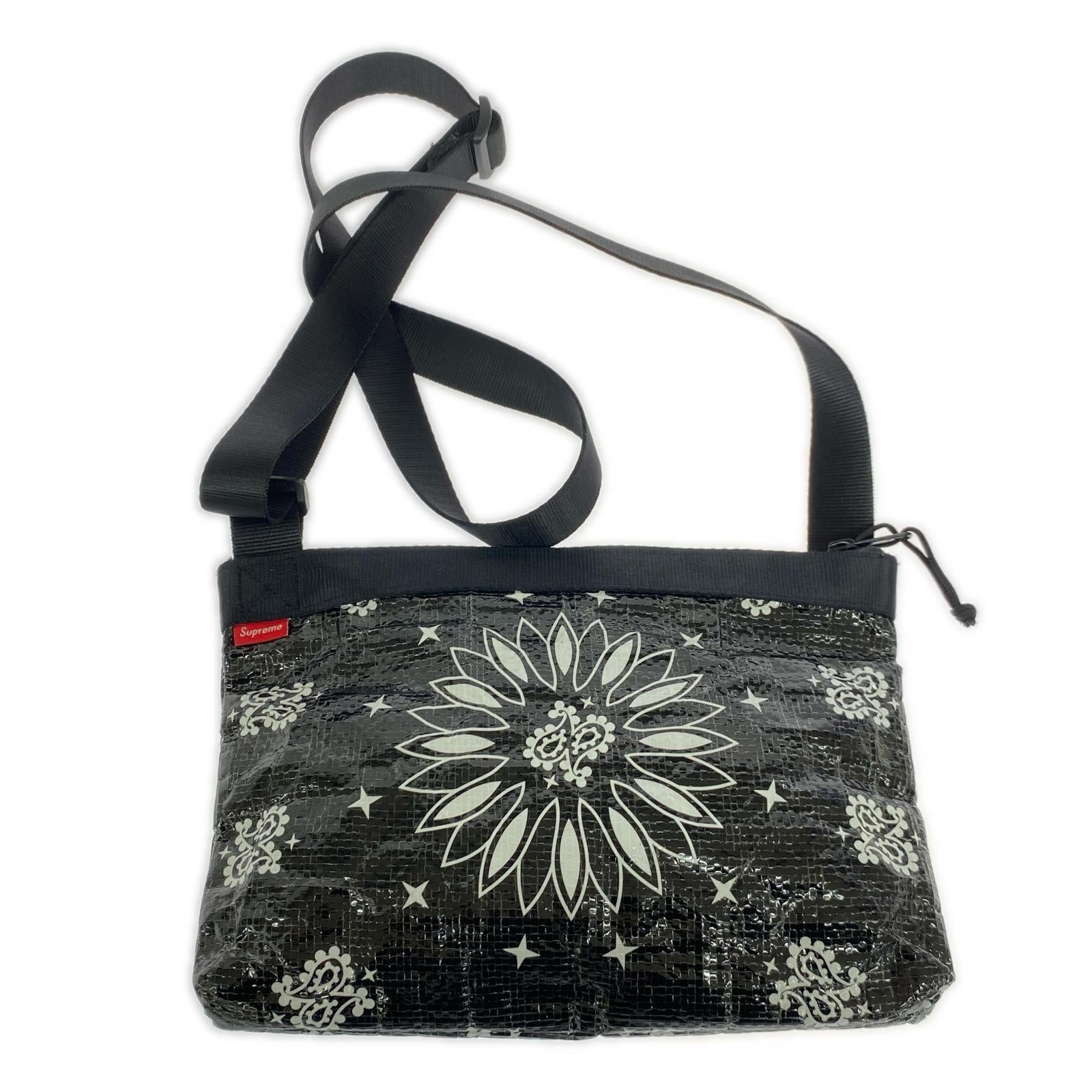 ショルダーバッグ 21ss bandana tarp side bag ブラック