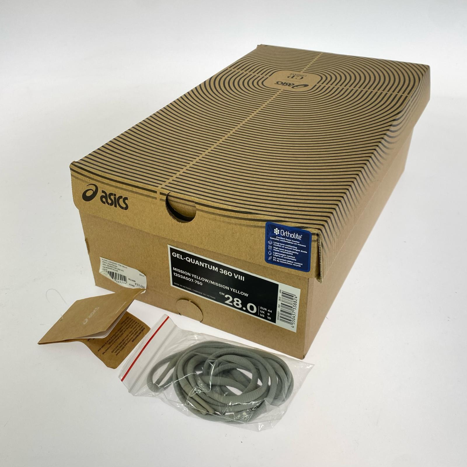 スニーカー GEL-QUANTUM 360 8 1203A507 28cm (US10 UK9 1/2 EU46) イエロー