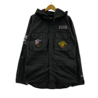 長袖シャツ 02661AH21 BOOTLEG ワッペン シャツパーカー L 灰 L グレー
