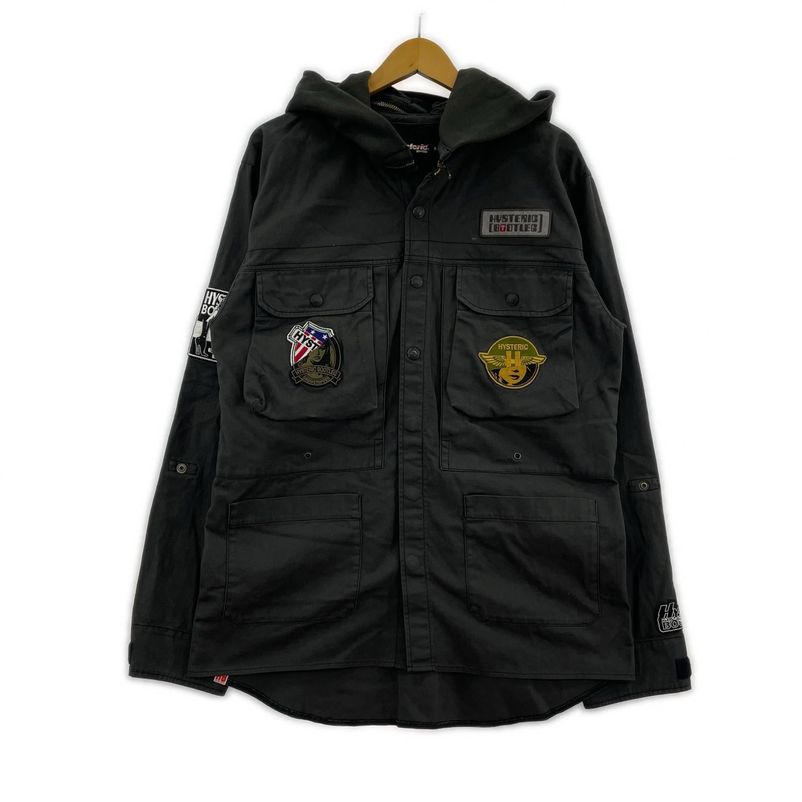 長袖シャツ 02661AH21 BOOTLEG ワッペン シャツパーカー L 灰 L グレー