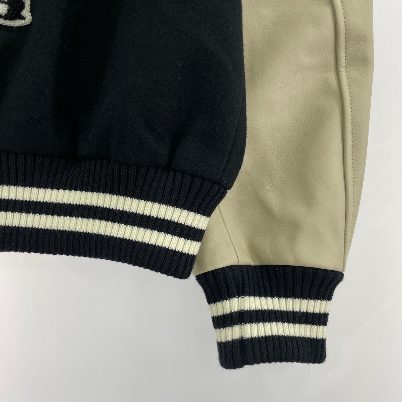 ブルゾン 02253AB04 SPEAK NO EVIL ワッペン スタジャン M M ブラック