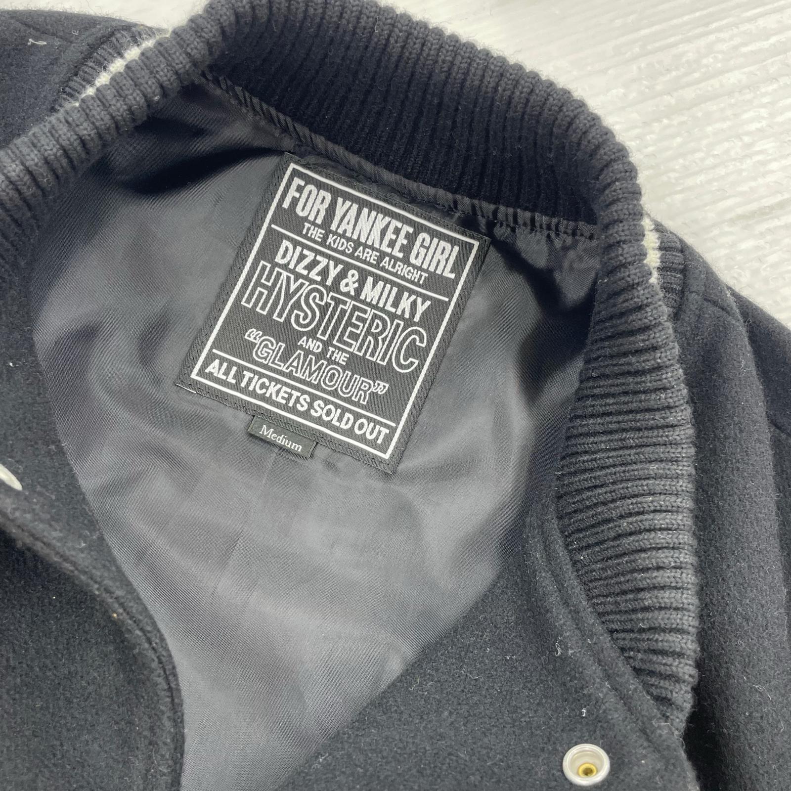 ブルゾン 02253AB04 SPEAK NO EVIL ワッペン スタジャン M M ブラック