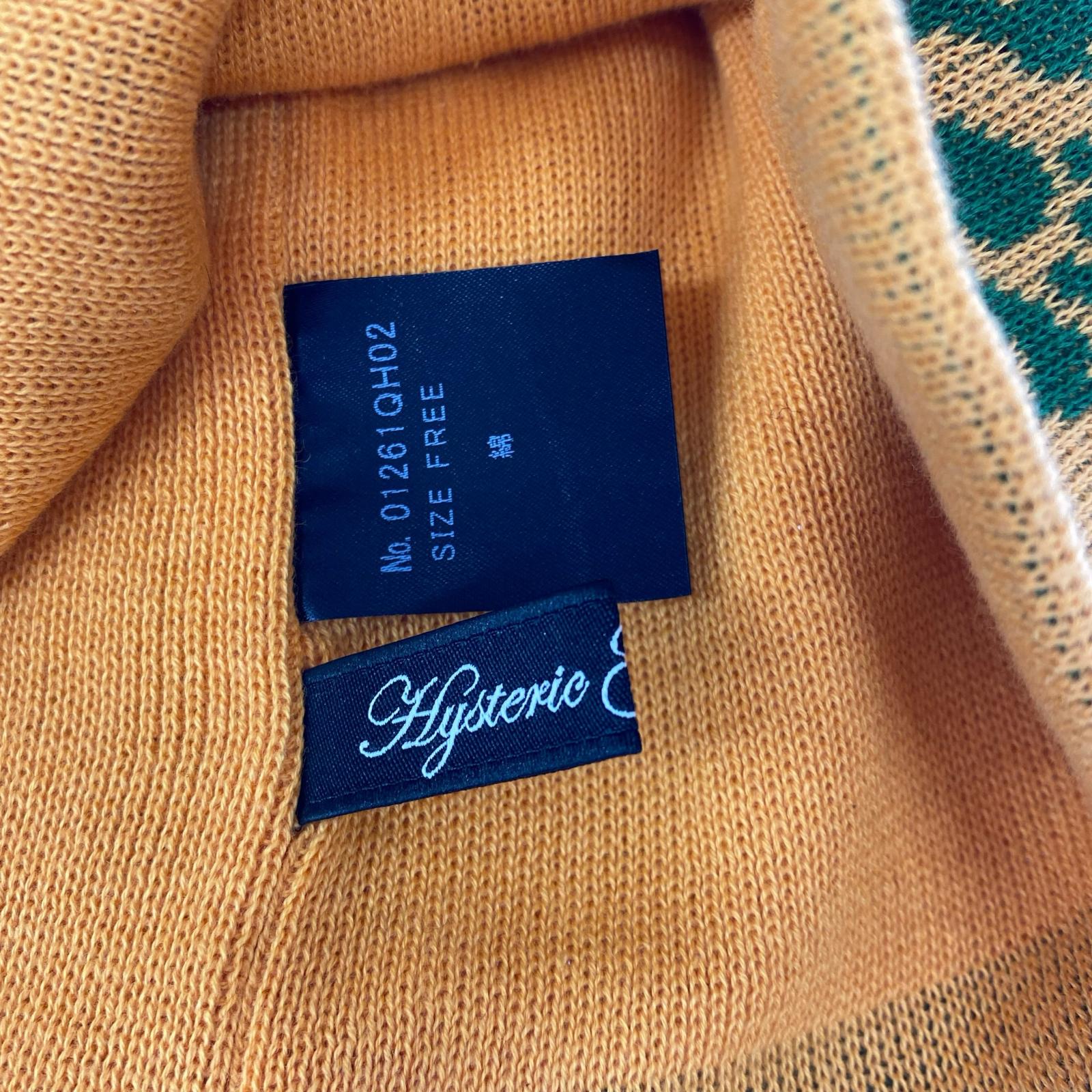 ニットキャップ 01261QH02 FIRE BEAR ビーニー オレンジ