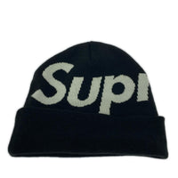 ニットキャップ Big Logo Beanie 黒 ブラック