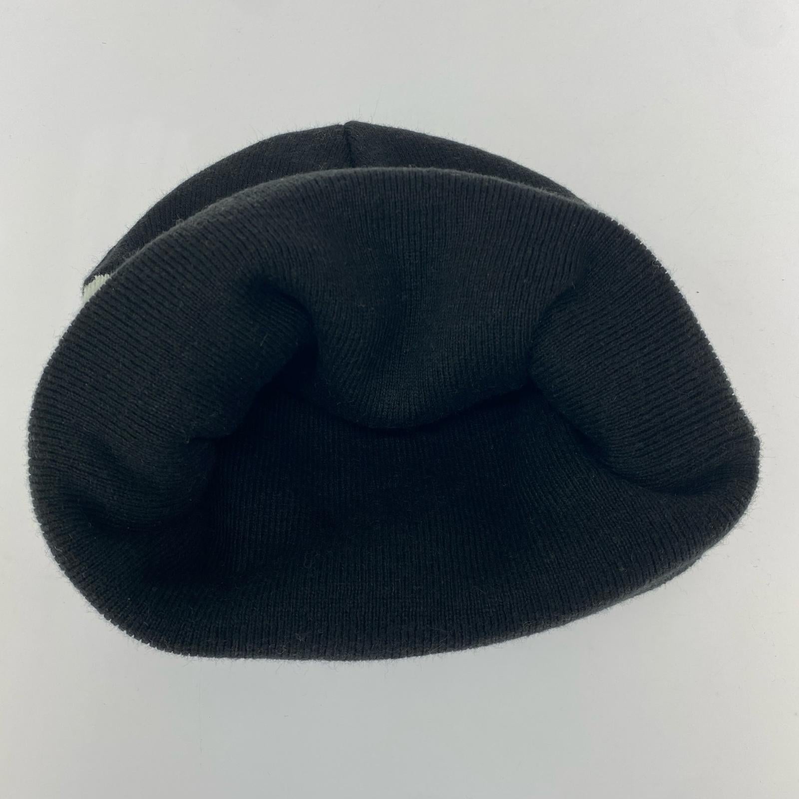 ニットキャップ Big Logo Beanie 黒 ブラック
