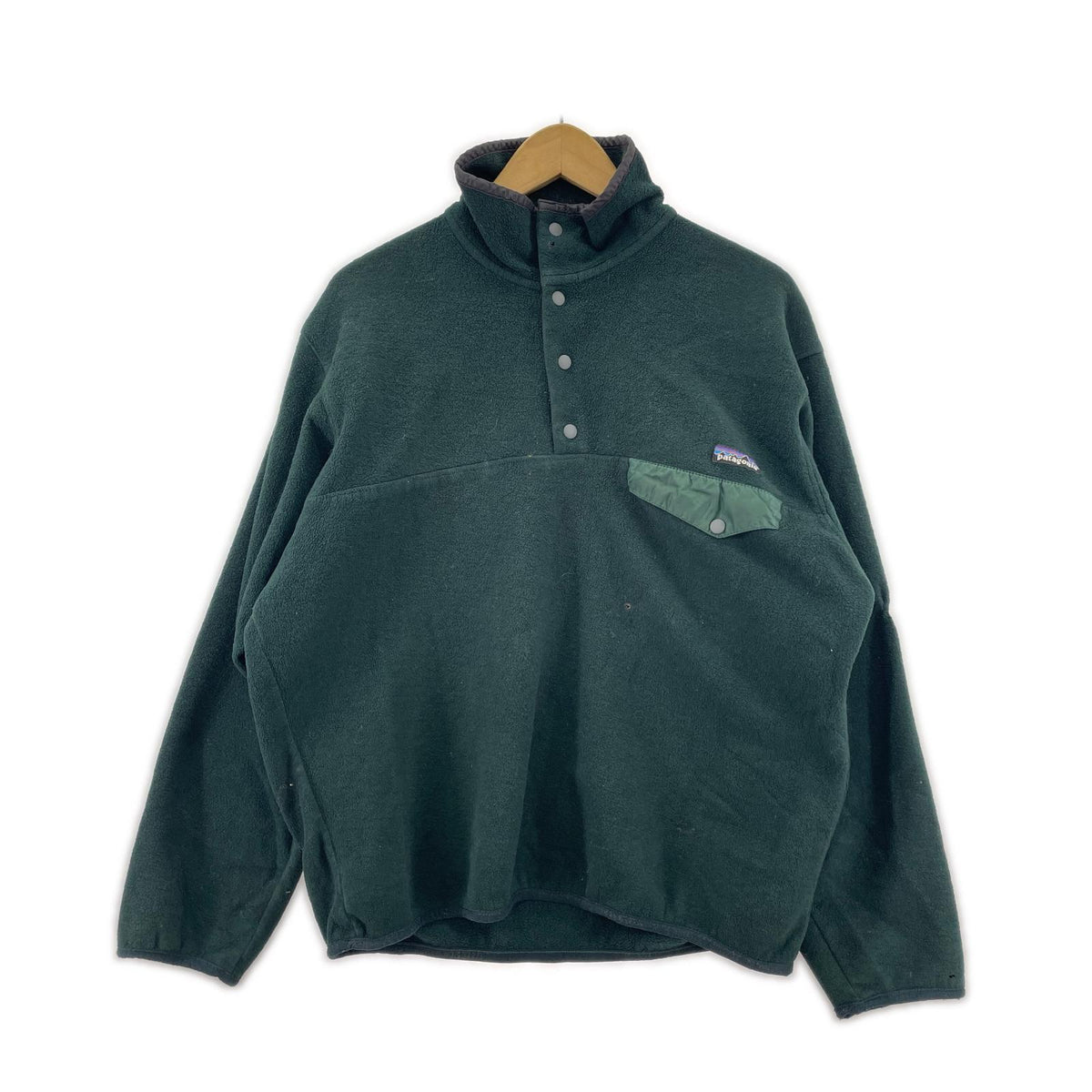 スウェット 90s patagonia スナップT M GRN M グリーン