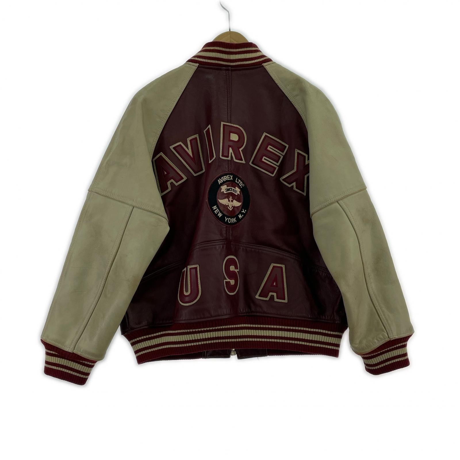 レザージャケット VARSITY JACKET RED