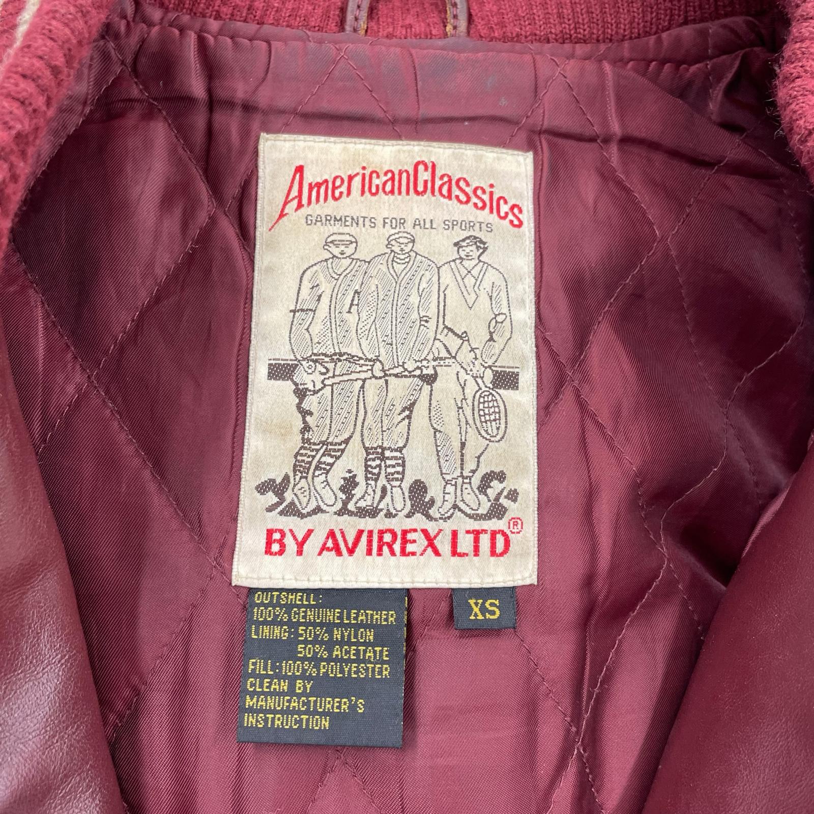レザージャケット VARSITY JACKET RED