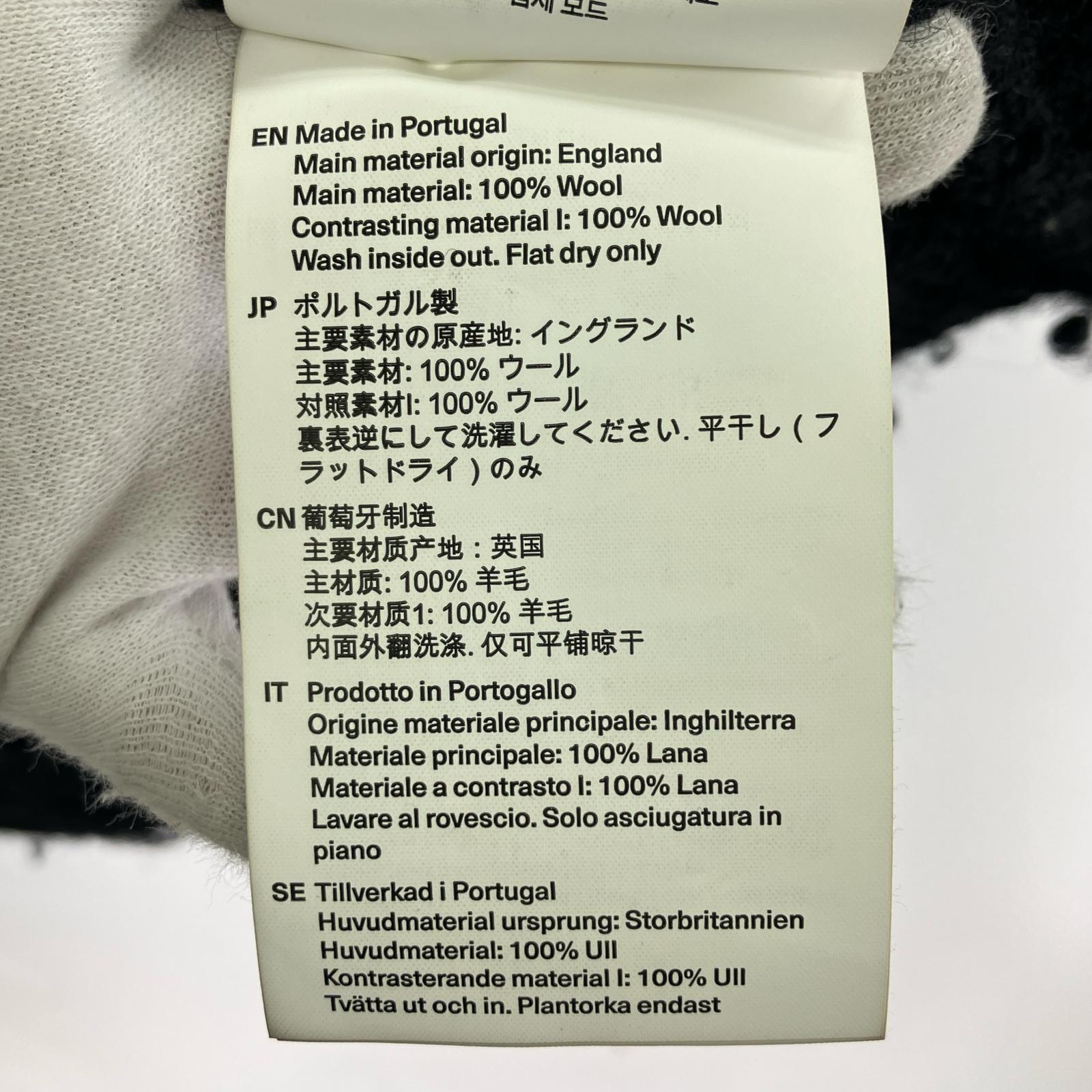 ニット 24AW ULTRA ZIP FUNNEL (46) 黒 46 ブラック