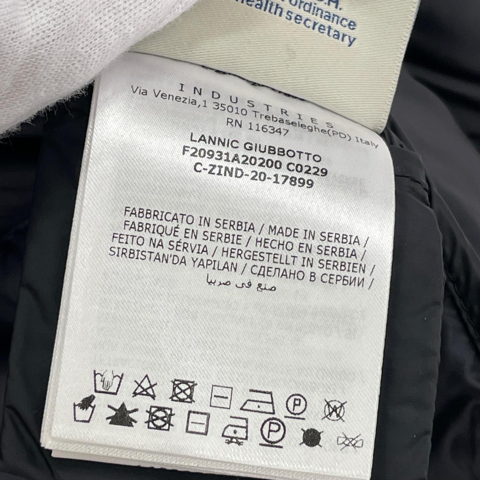 ダウンジャケット LANNIC GIUBBOTTO LANNIC JACKET 0 ブラック