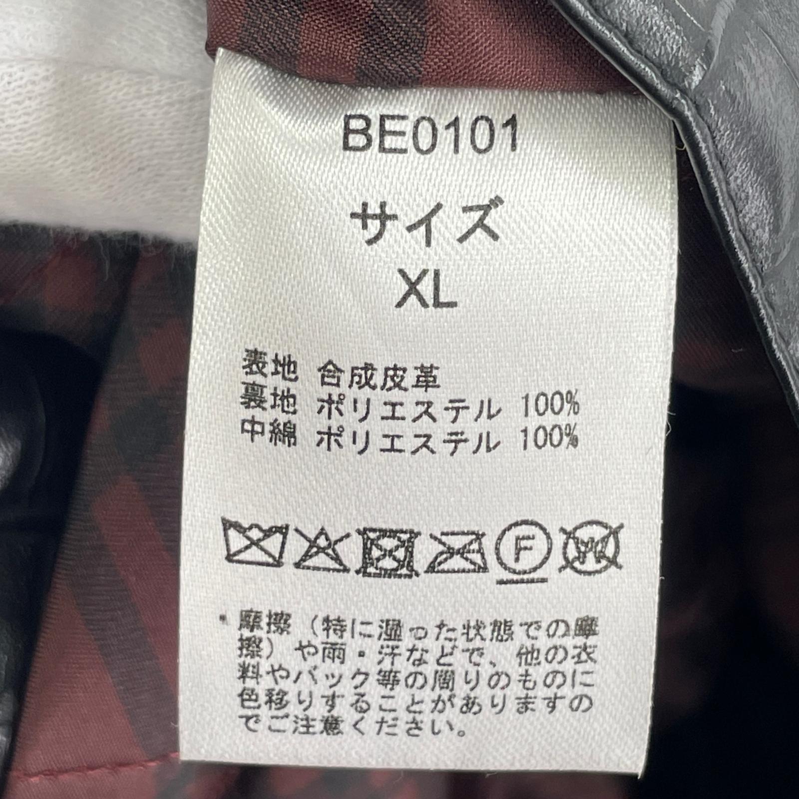 レザージャケット Belvet Leather Jacket BLK ブラック