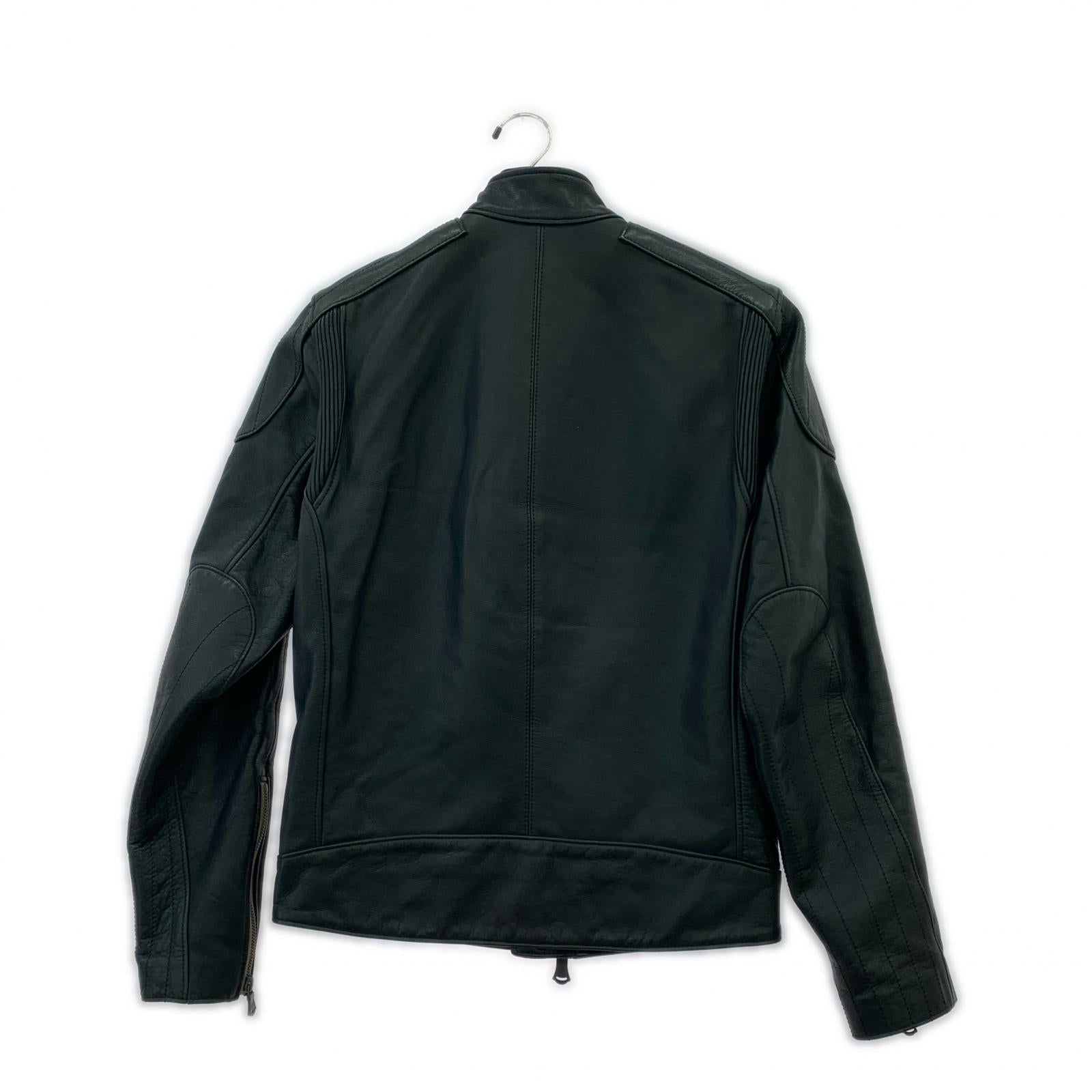 レザージャケット HYOD Roman Black 牛革ライダース (L) L ブラック