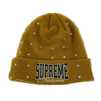 ニットキャップ ×NEW ERA Rhinestone Beanie イエロー