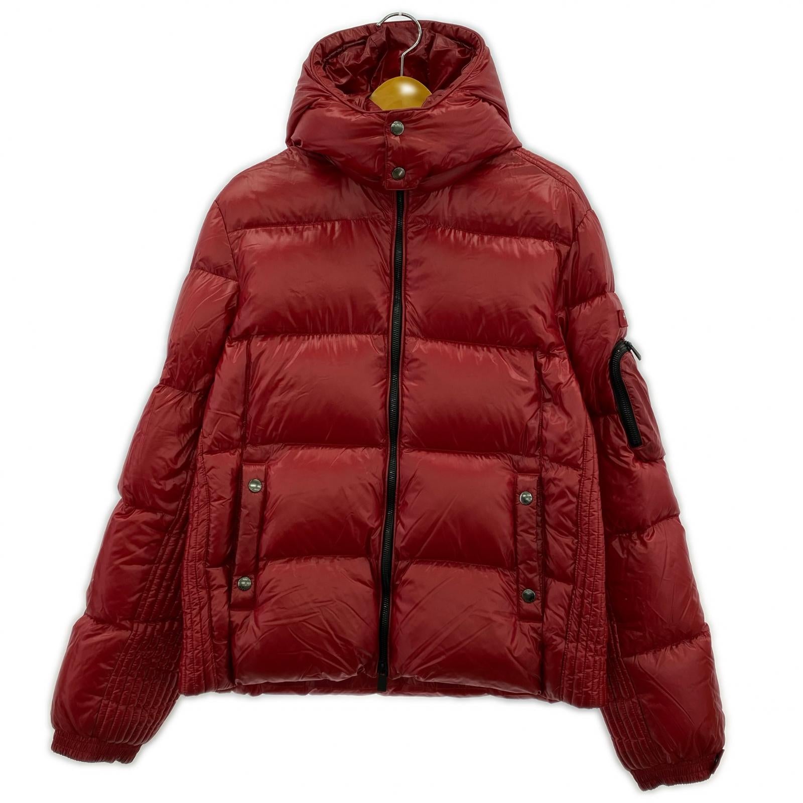 ダウンベスト 20AW BELBO ジップアップ ロゴパッチ ダウンジャケット レッド