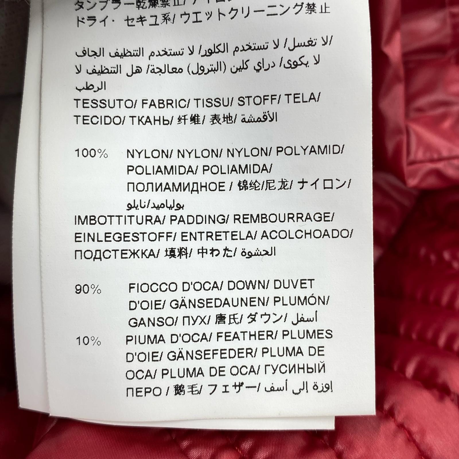 ダウンベスト 20AW BELBO ジップアップ ロゴパッチ ダウンジャケット レッド