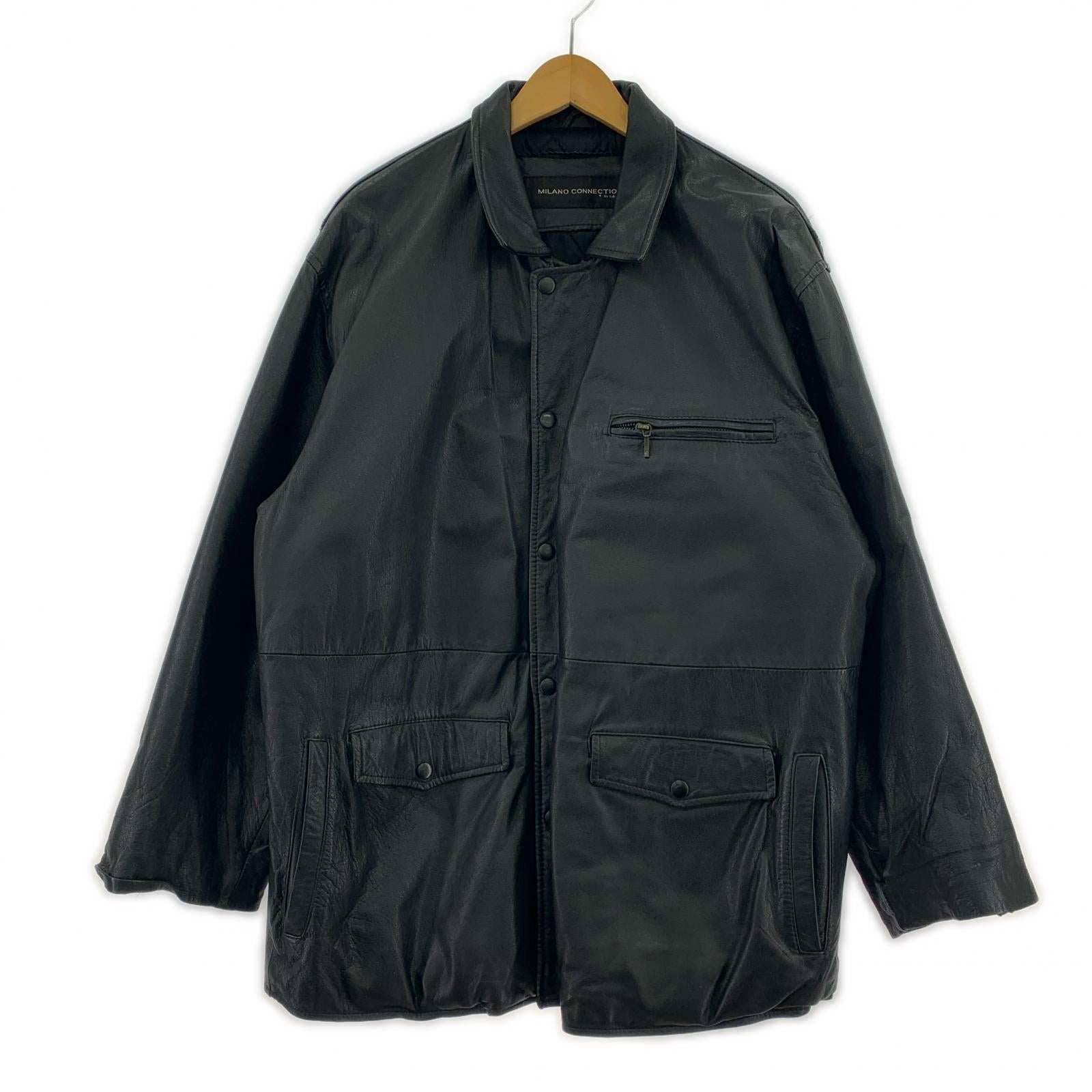 レザージャケット ①MILANO CONNECTION C-TK-6294 山羊レザージャケット S ブラック