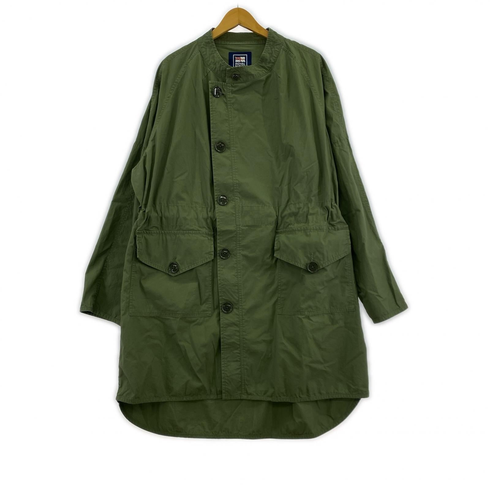 ジャケット ROYAL NAVY ノーカラーコート カーキ 2 2 カーキ