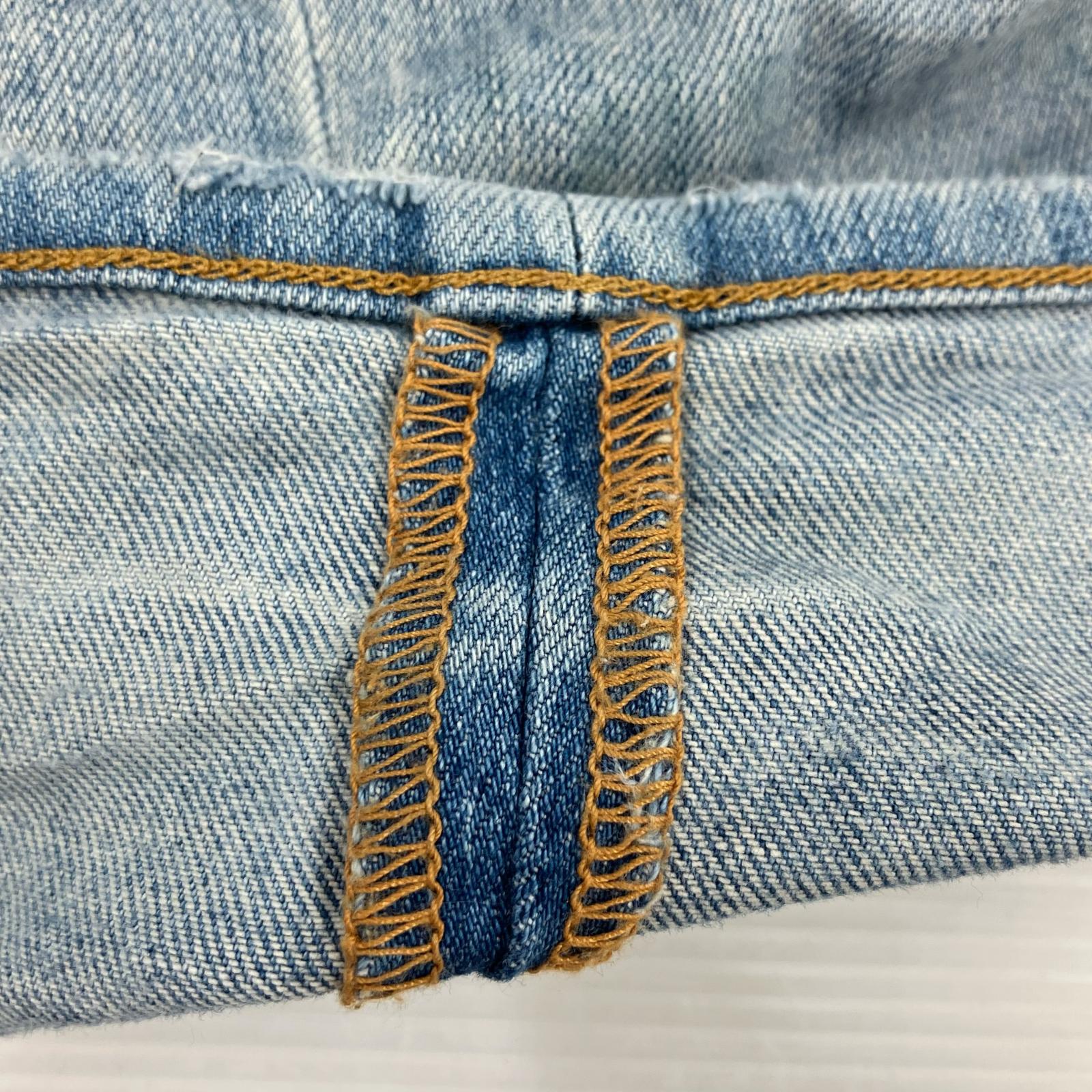 デニムパンツ パッチワークデニム 青 31 ブルー