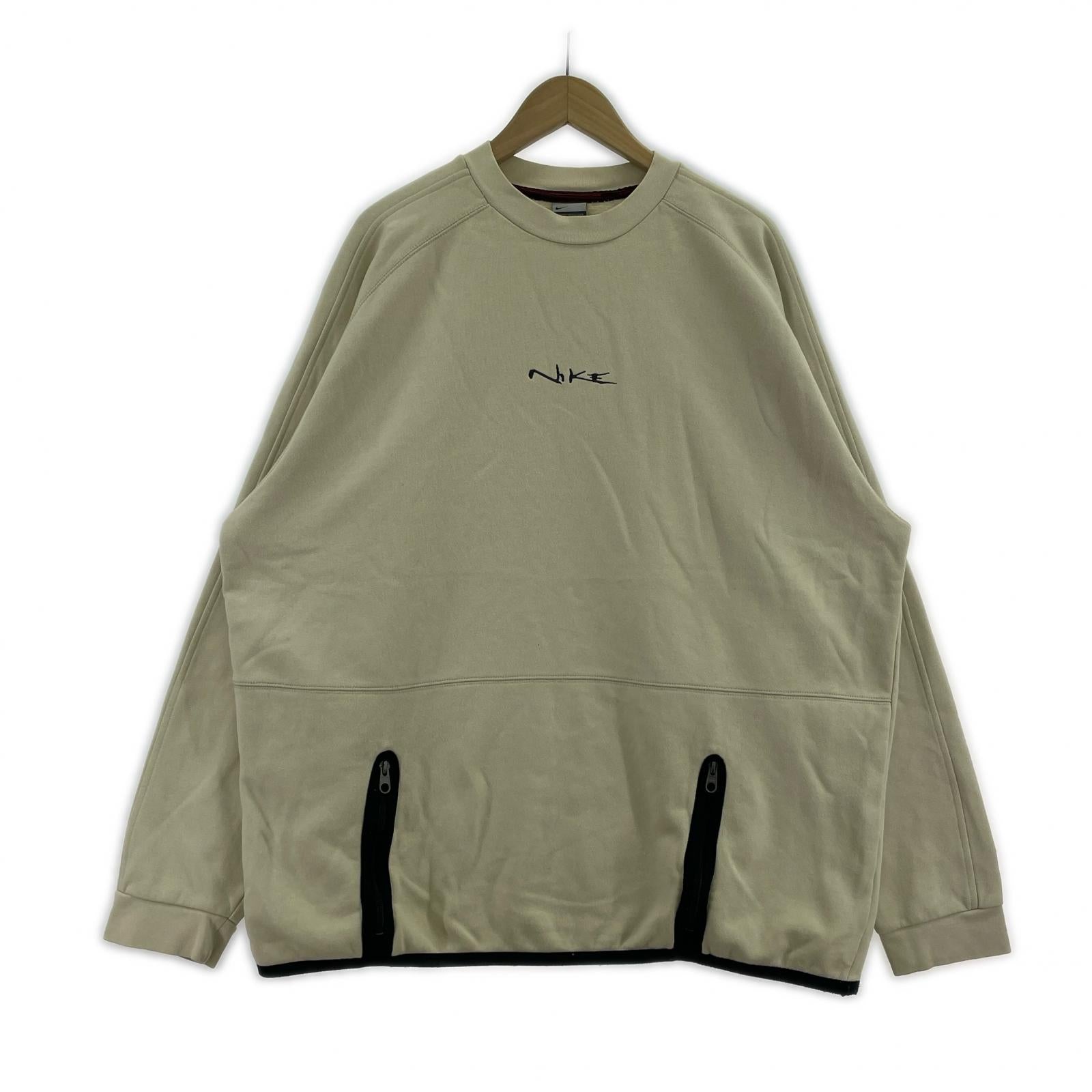 スウェット 00s スペルアウト スウェット XL ベージュ