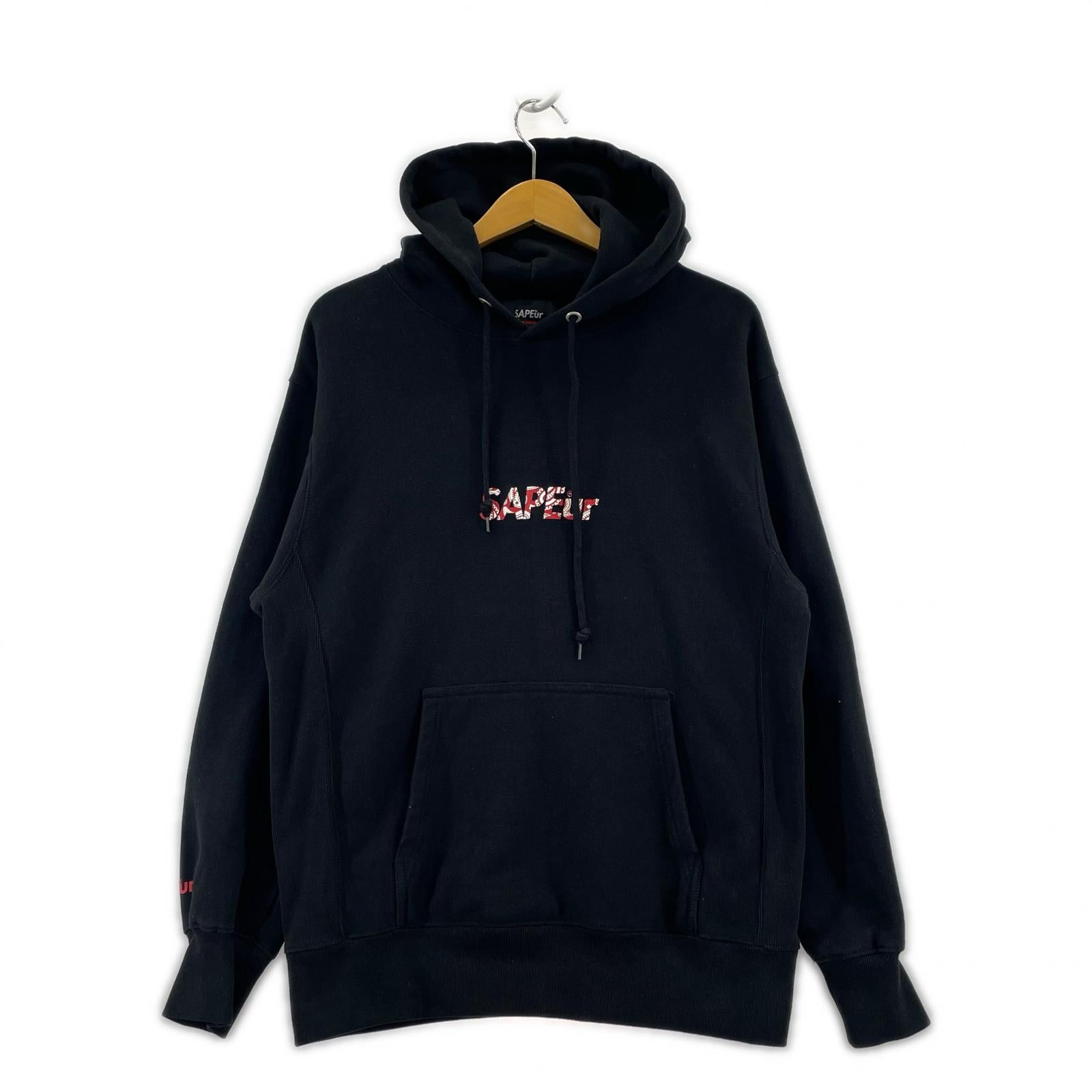 パーカー BANDANA ROD MAN HEAD HOODIE BLACK M ブラック