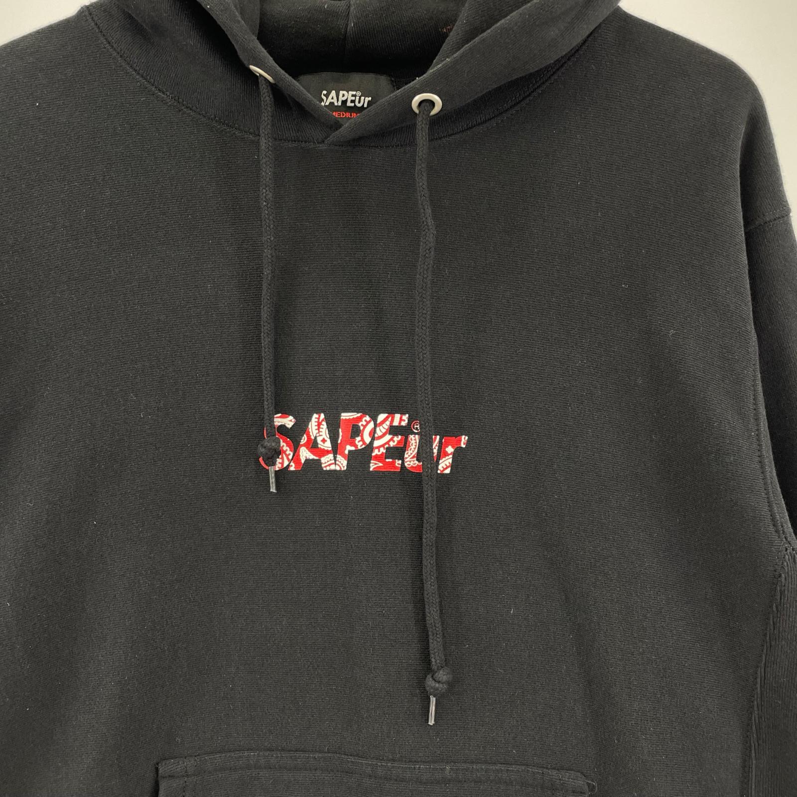 パーカー BANDANA ROD MAN HEAD HOODIE BLACK M ブラック