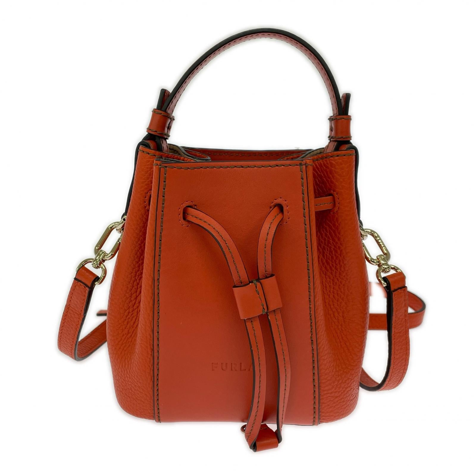 ショルダーバッグ MIASTELLA MINI BUCKET BAG オレンジ