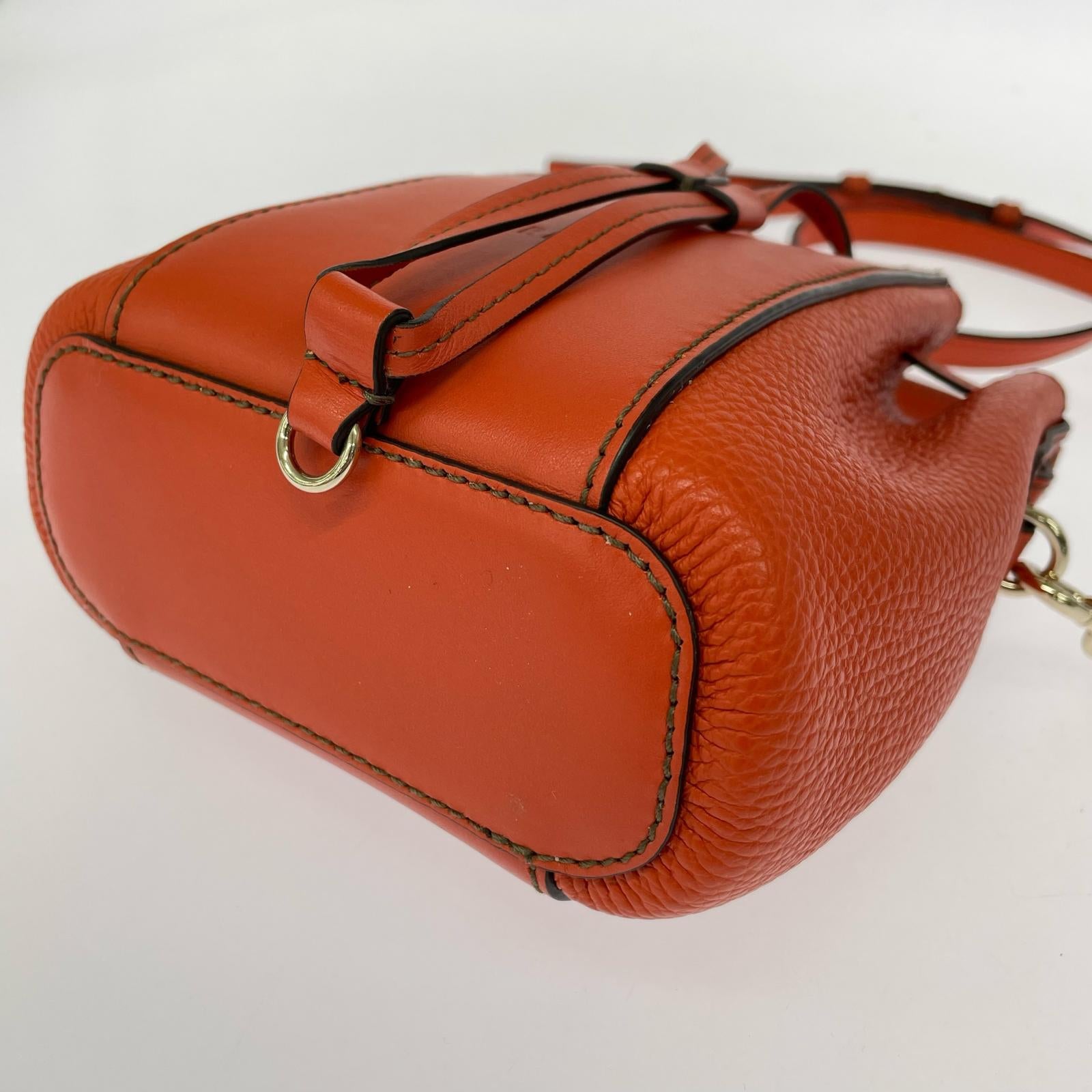 ショルダーバッグ MIASTELLA MINI BUCKET BAG オレンジ