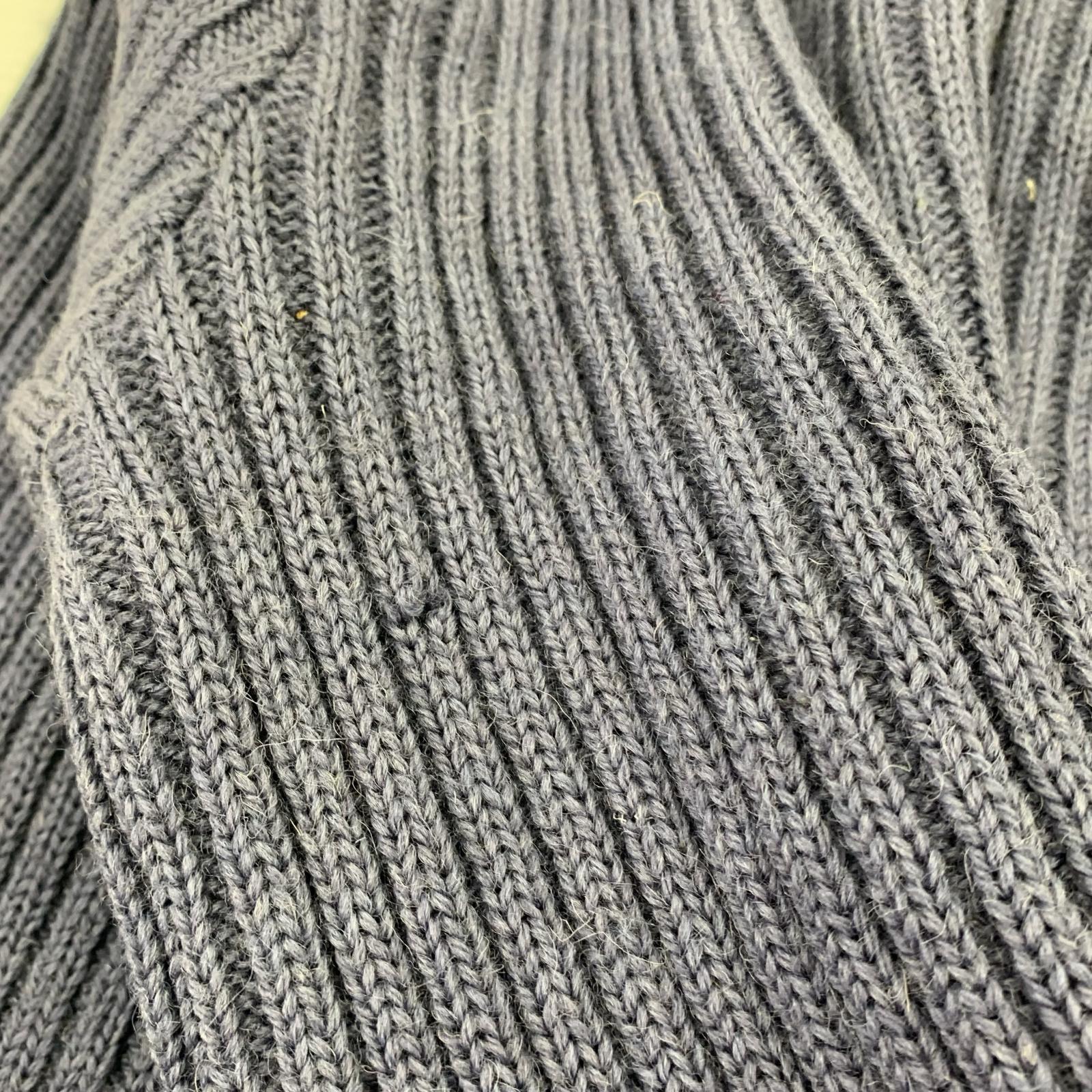 ニット コンバットニット 青 L ブルー