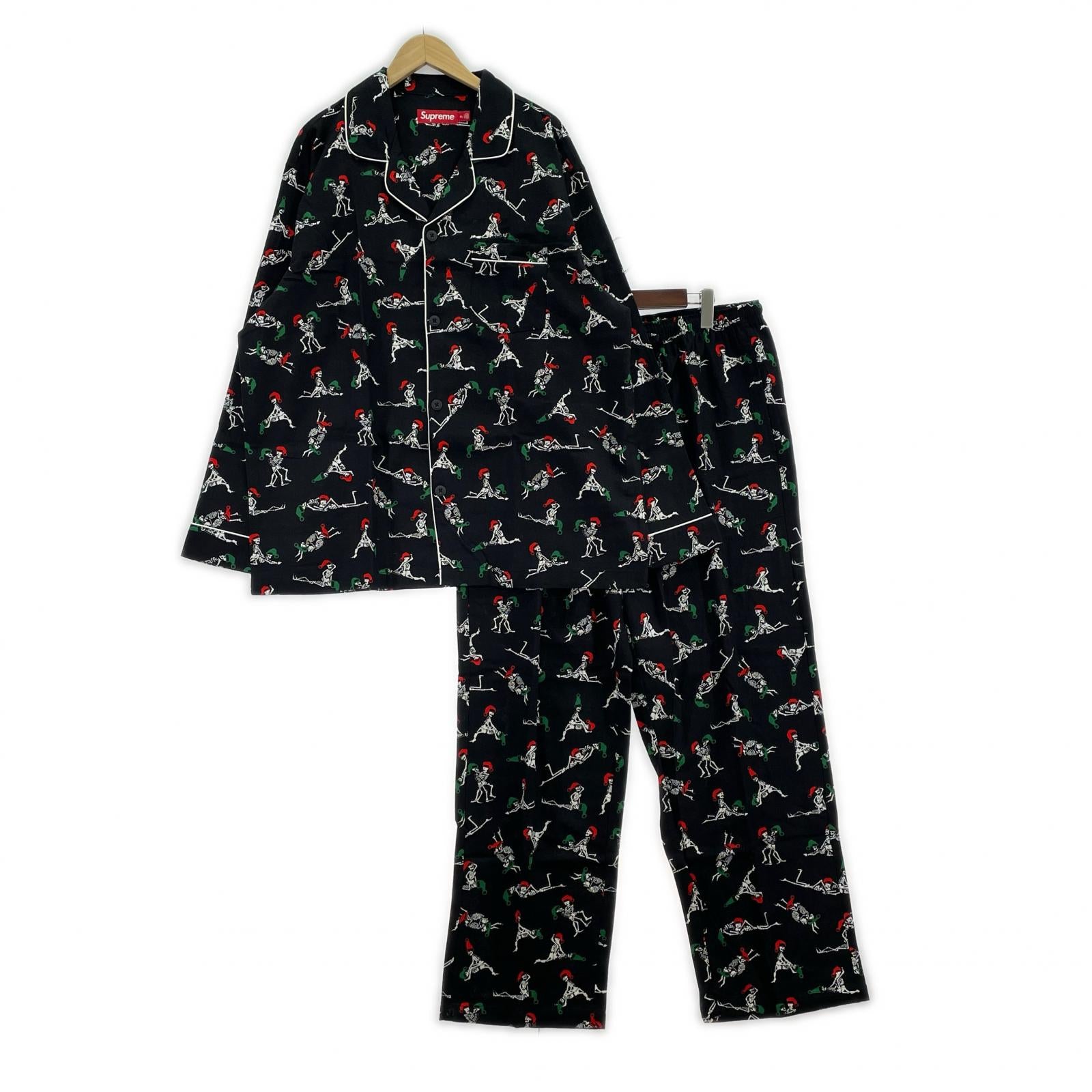 セットアップ Supreme 25AW Holiday Pajama Set パジャマセットアップ XL 黒 ブラック